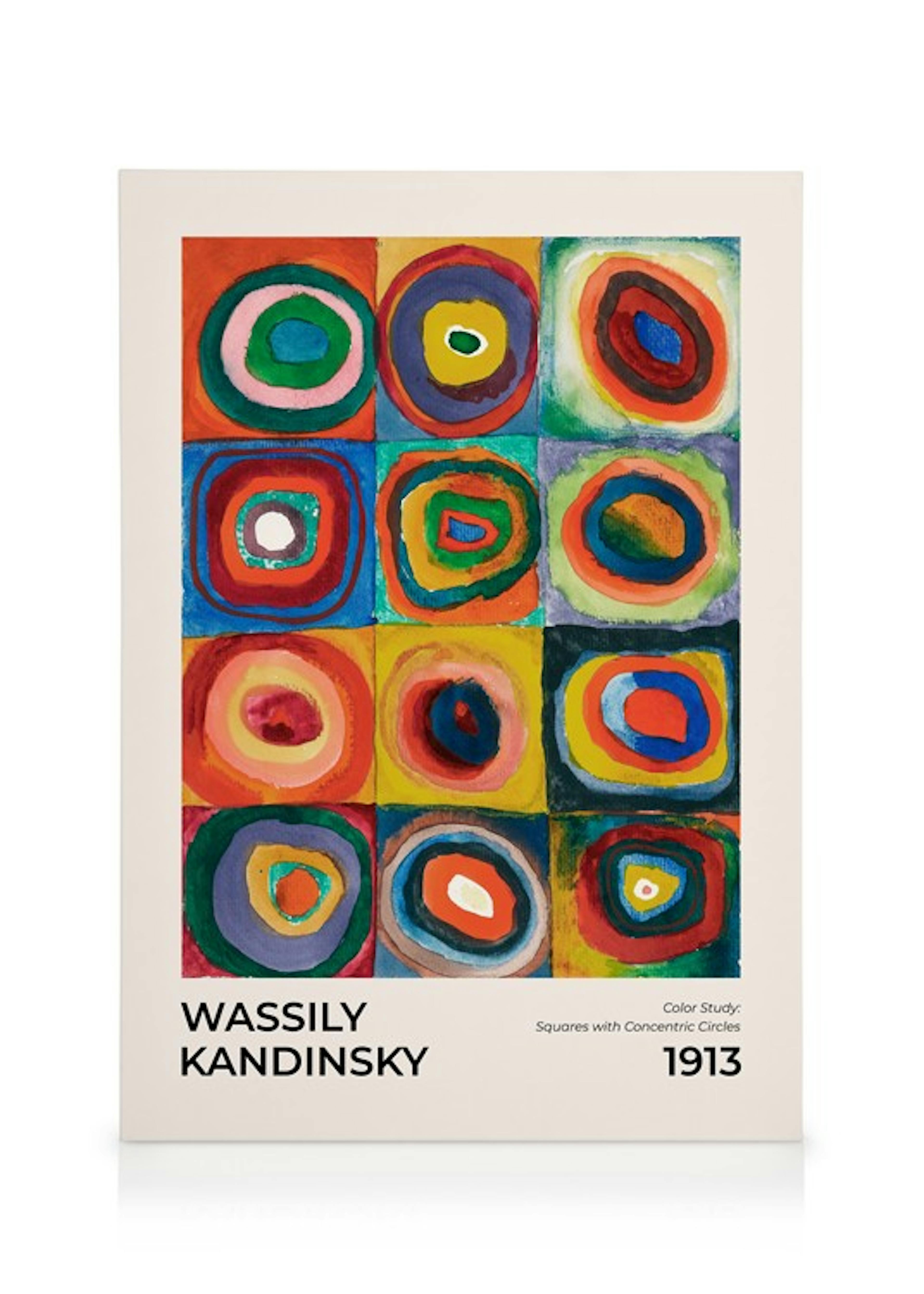 Kandinsky - Squares with Concentric Circles Canvas print 0
