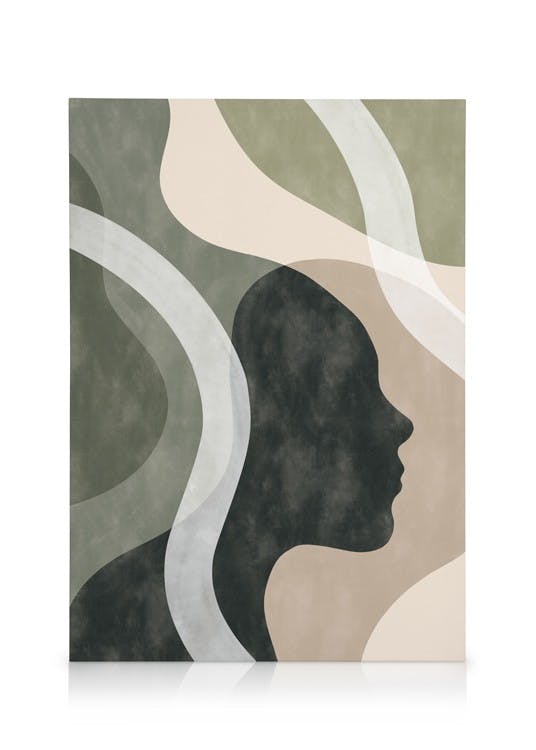 Canvas Prints Shapes of a Face No1 Canvas print (50x70 cm)