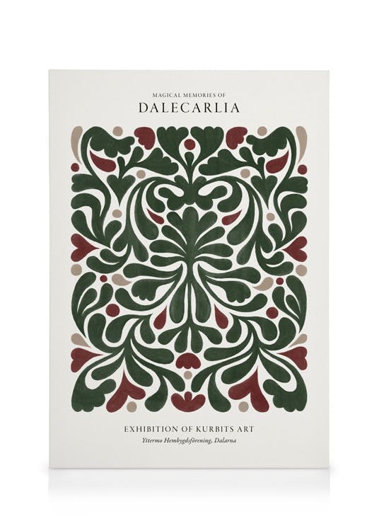 Dalecarlia Stampa su Tela (30x40 cm - Cornice in rovere)-Stampe su tela