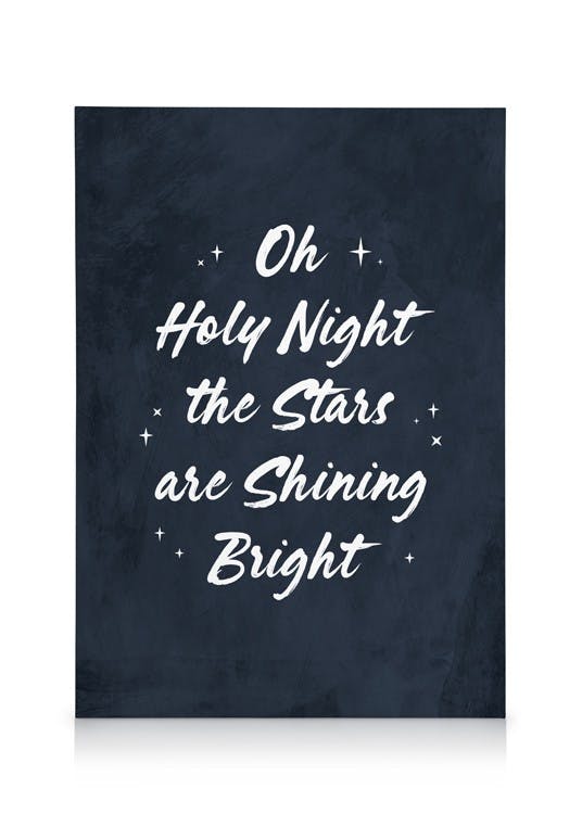 Oh Holy Night Canvas (50x70 cm - Fotokaders Eiken)
