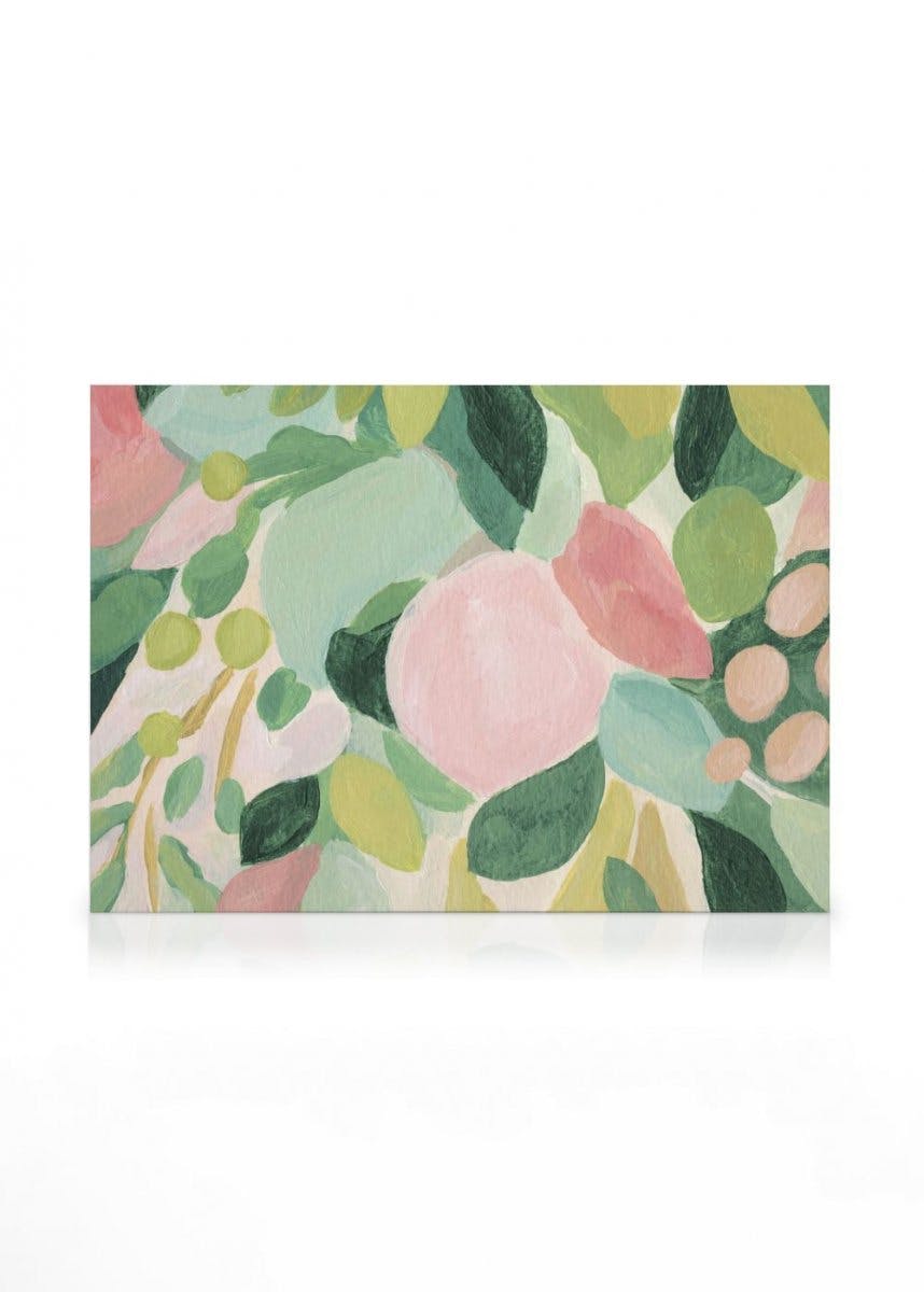 Canvas Prints Acrylic Botanical Canvas print (50x70 cm - Black Frame)