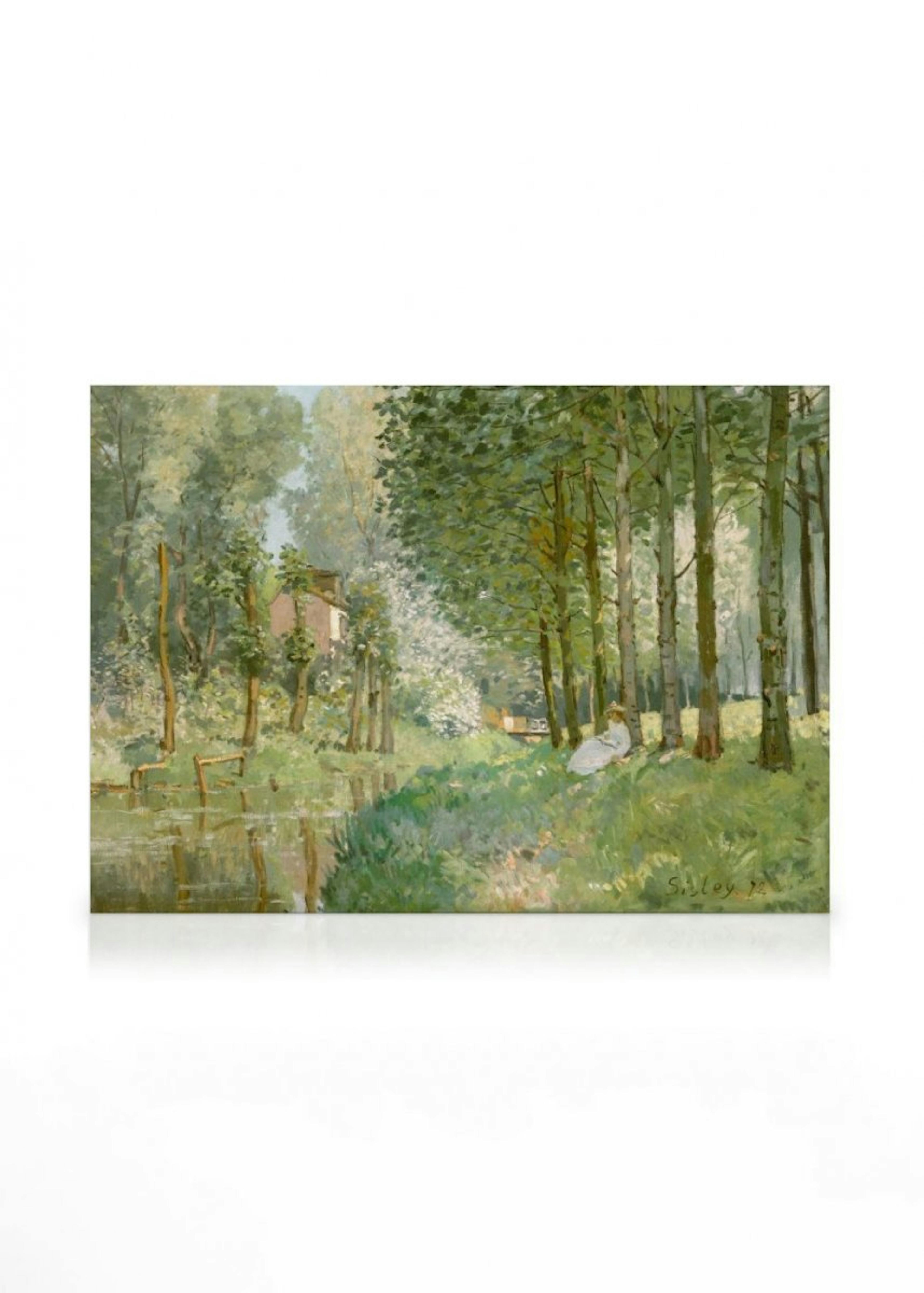 Alfred Sisley - Rest along the Stream Canvas 0
