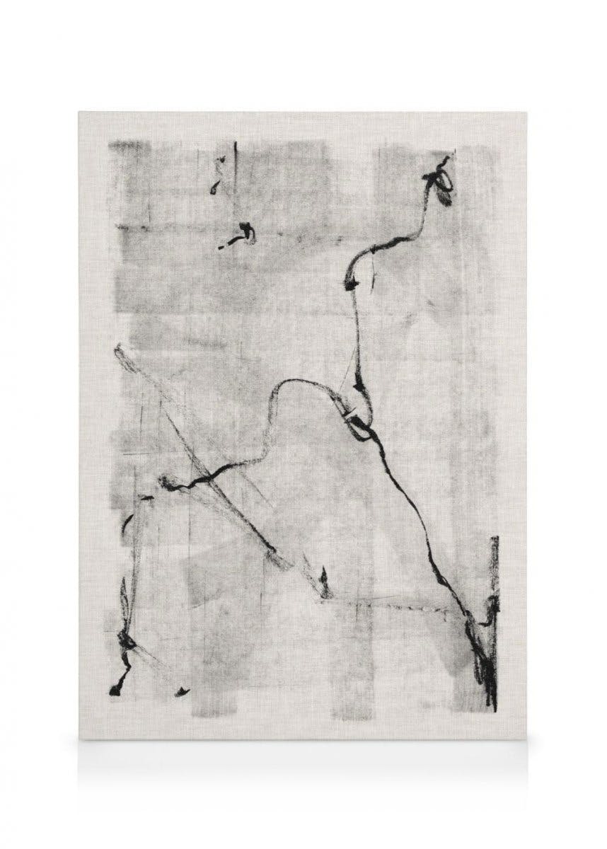Canvastavlor Black Lines Art Canvastavla (50x70 cm - Ekram)