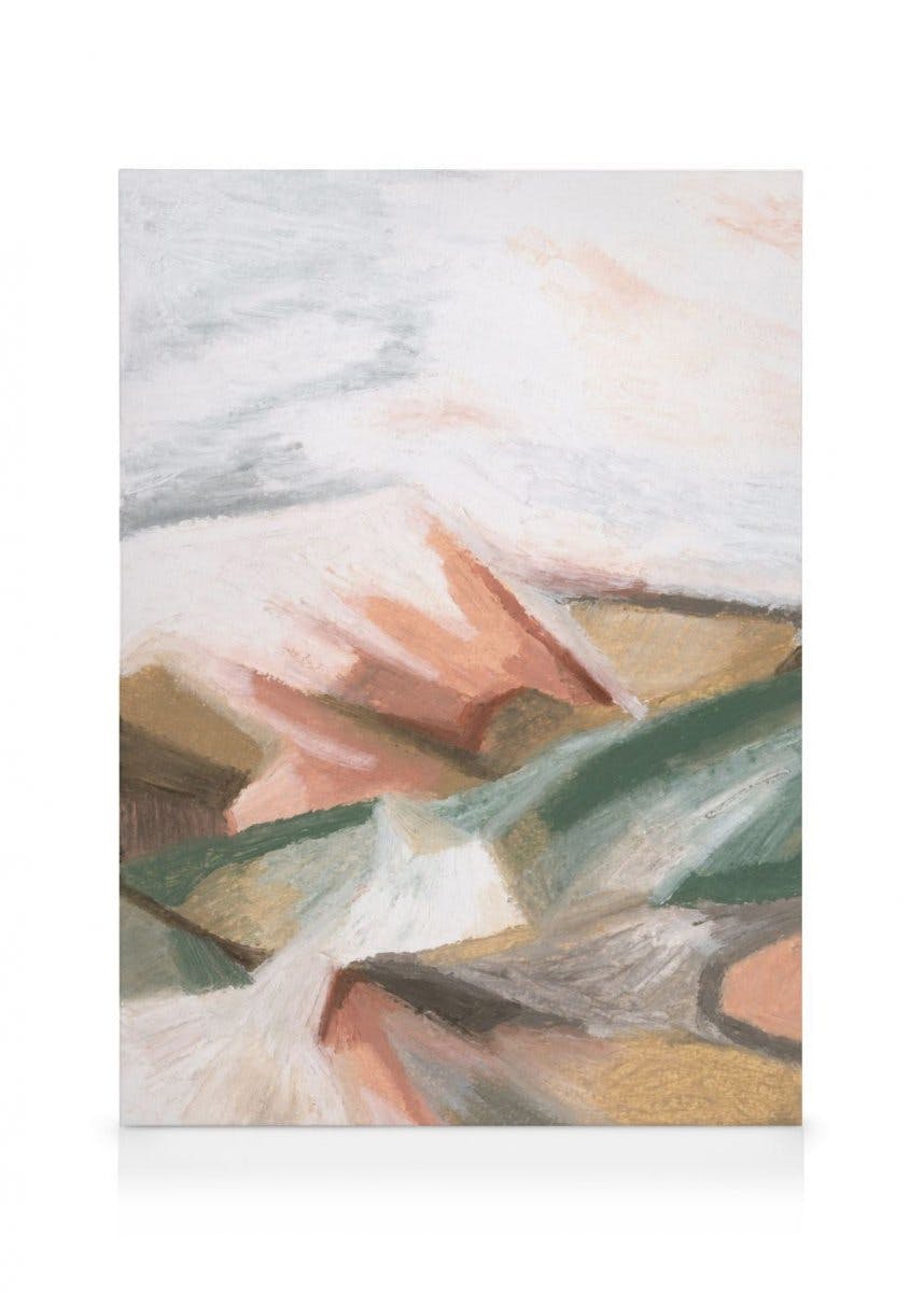 Obrazy na płótnie Paysage Au Pastel No1 Obraz na płótnie (50x70 cm - Czarna ramka)