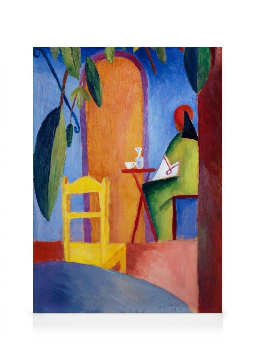 Canvastavlor August Macke - Türkisches Café Canvastavla (30x40 cm)