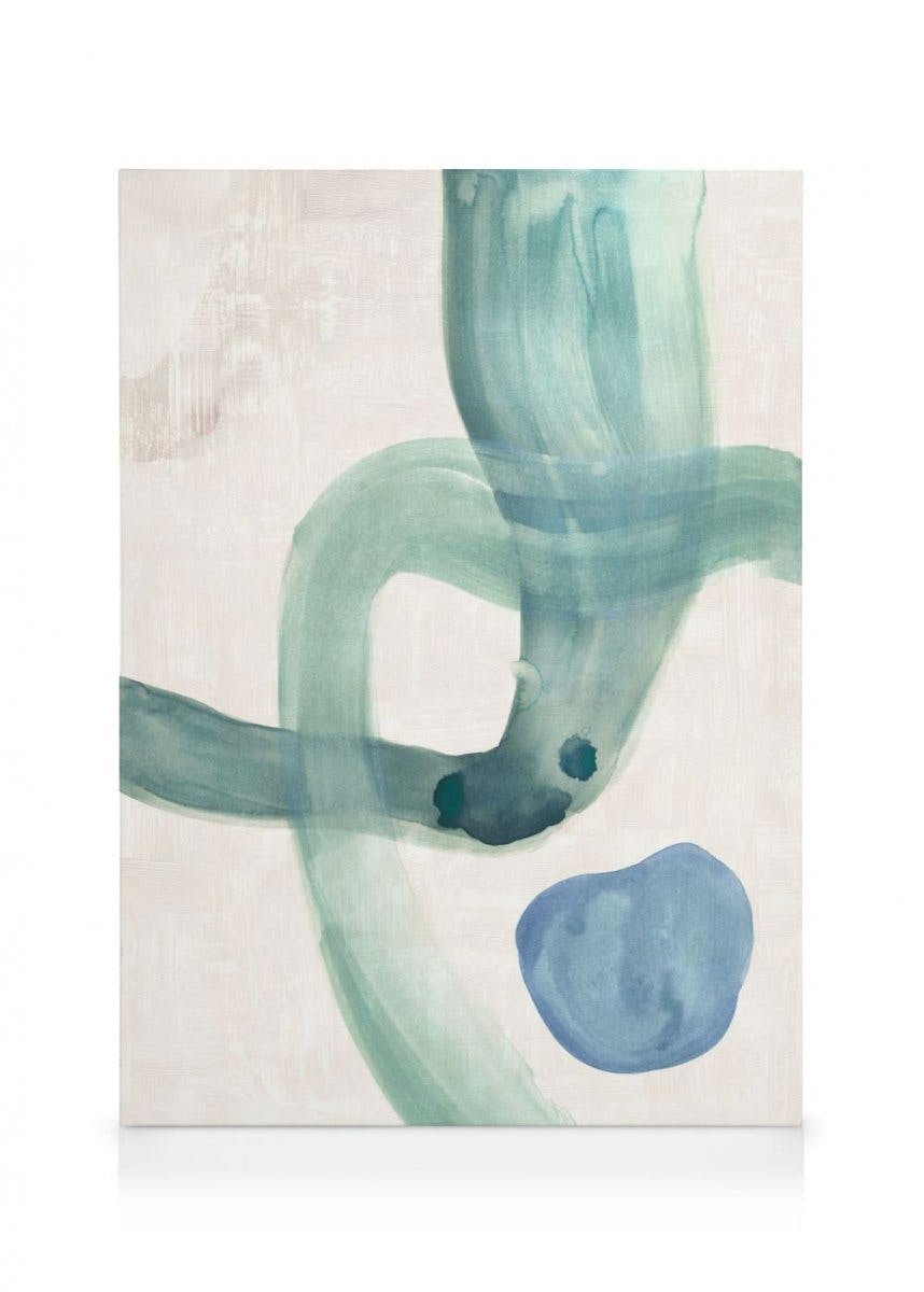 Water Shapes Obraz na plátne (30x40 cm - Dubový rám)