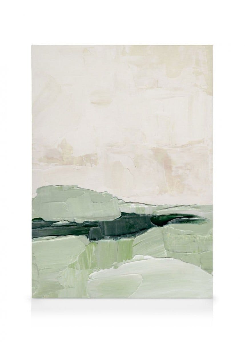 Canvas Prints Sage Landscape Canvas print (30x40 cm - Black Frame)