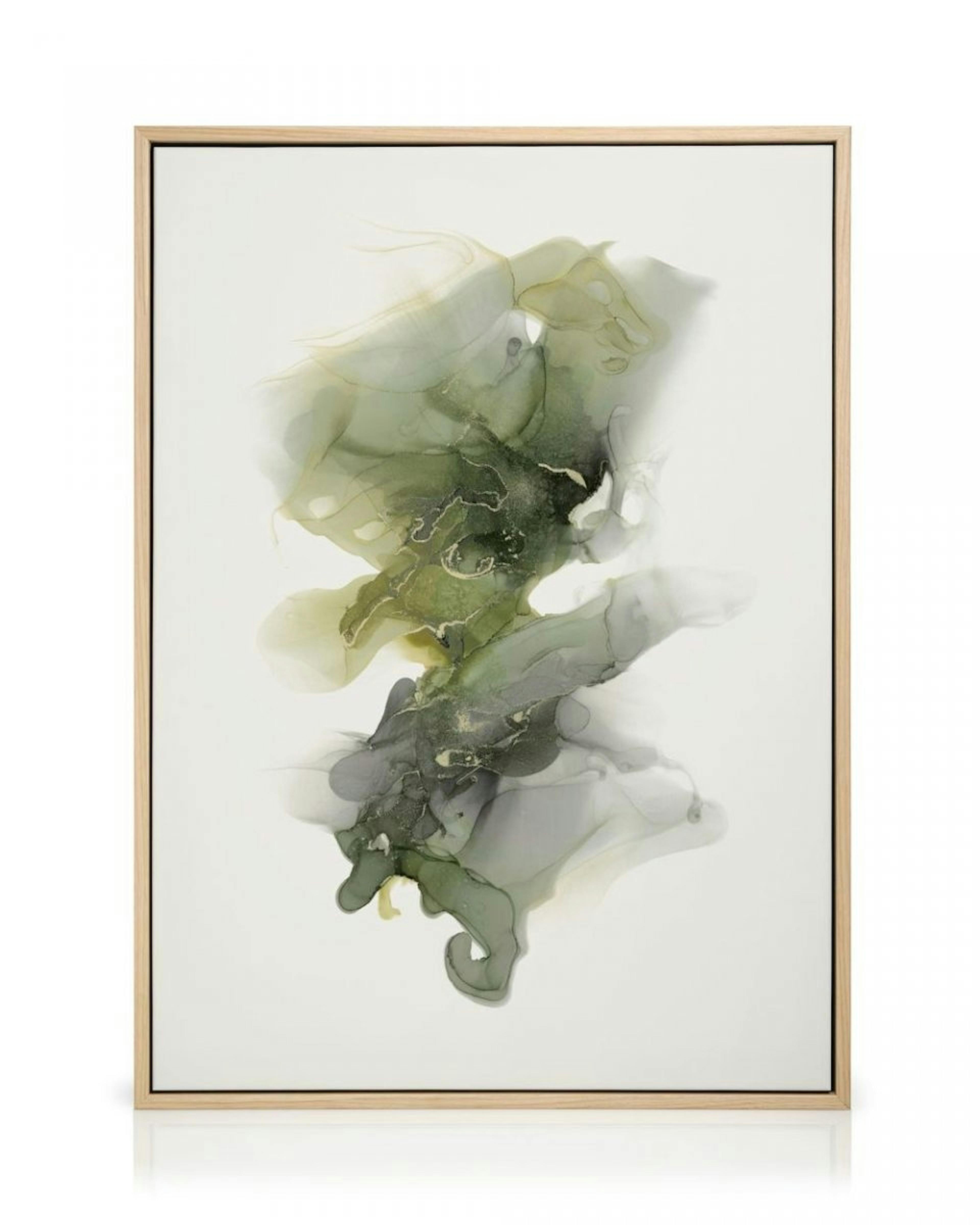 Moss Green Abstract Canvas print