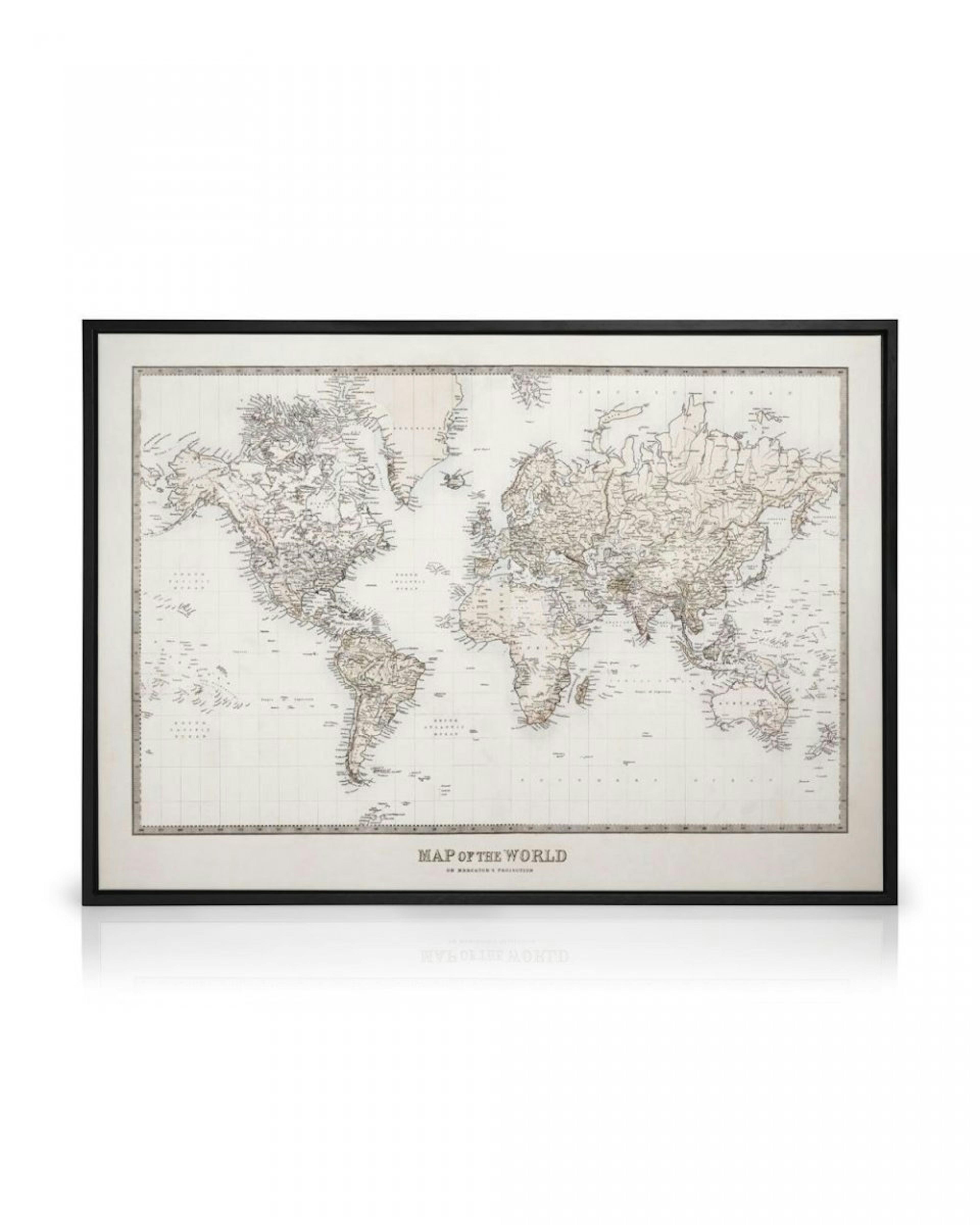 Map of the World Lienzo