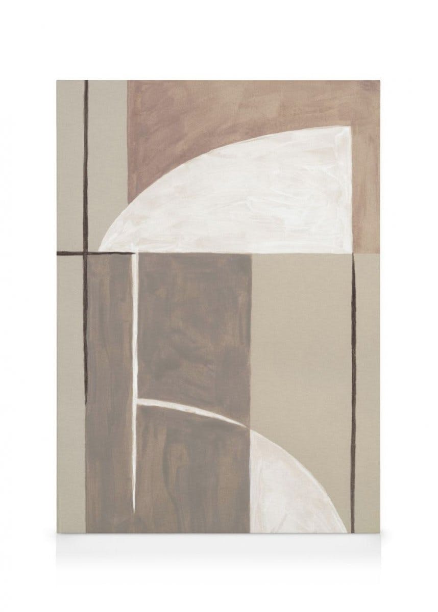 Canvas Prints Earthy Shapes Canvas print (50x70 cm - Oak Frame)