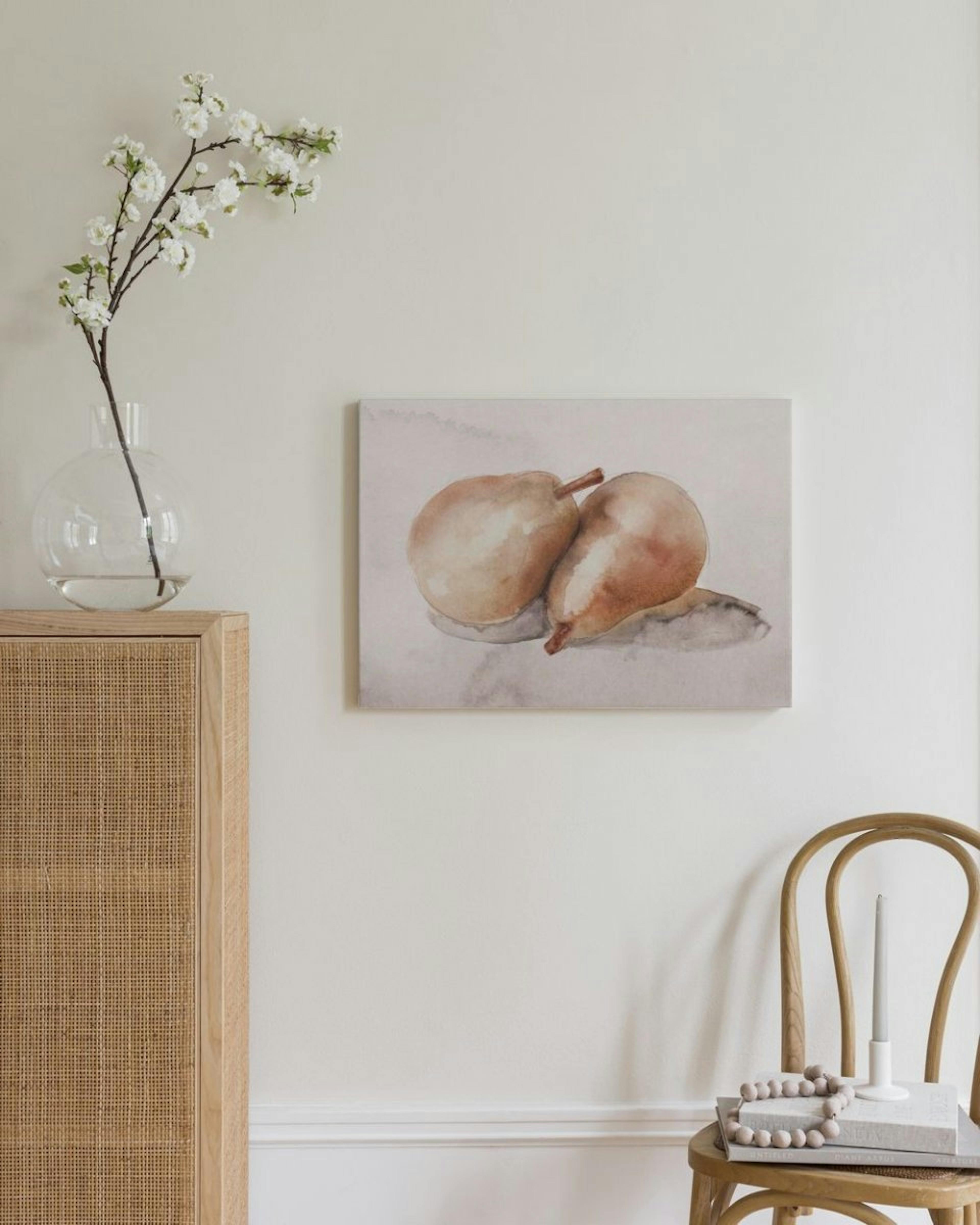 Pear Couple Obraz na plátně