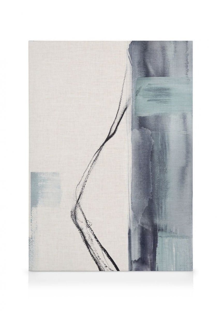 Calm Abstract Toile (100x140 cm - Cadre de chêne) - Art abstrait