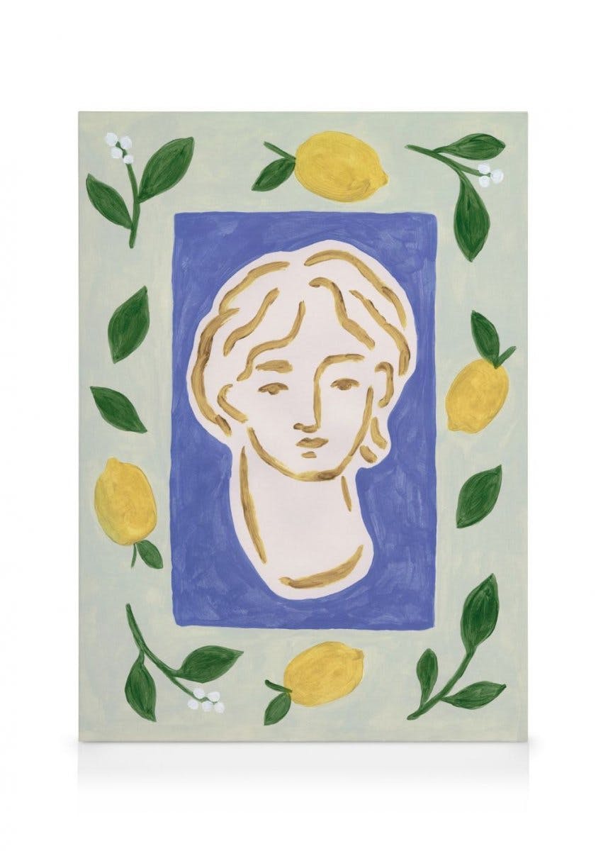 Obrazy na płótnie Citrus Portrait Obraz na płótnie (50x70 cm - Ramka dębowa)