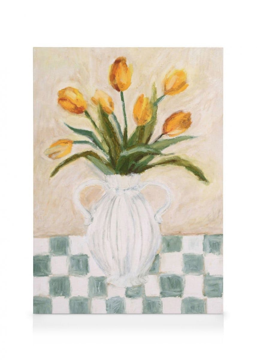 Obrazy na płótnie Tulips in Vase Obraz na płótnie (30x40 cm)
