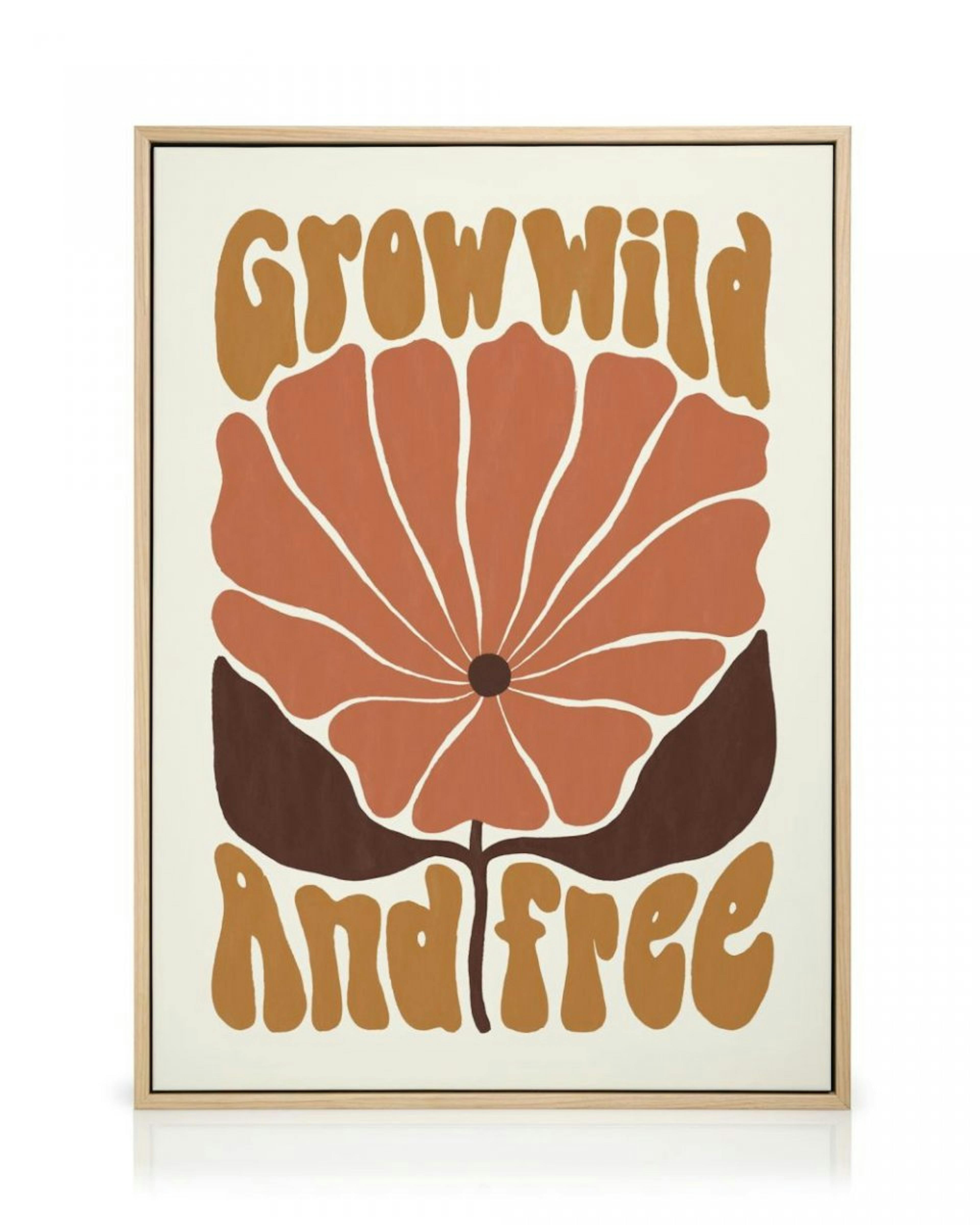 Grow Wild and Free Stampa su Tela