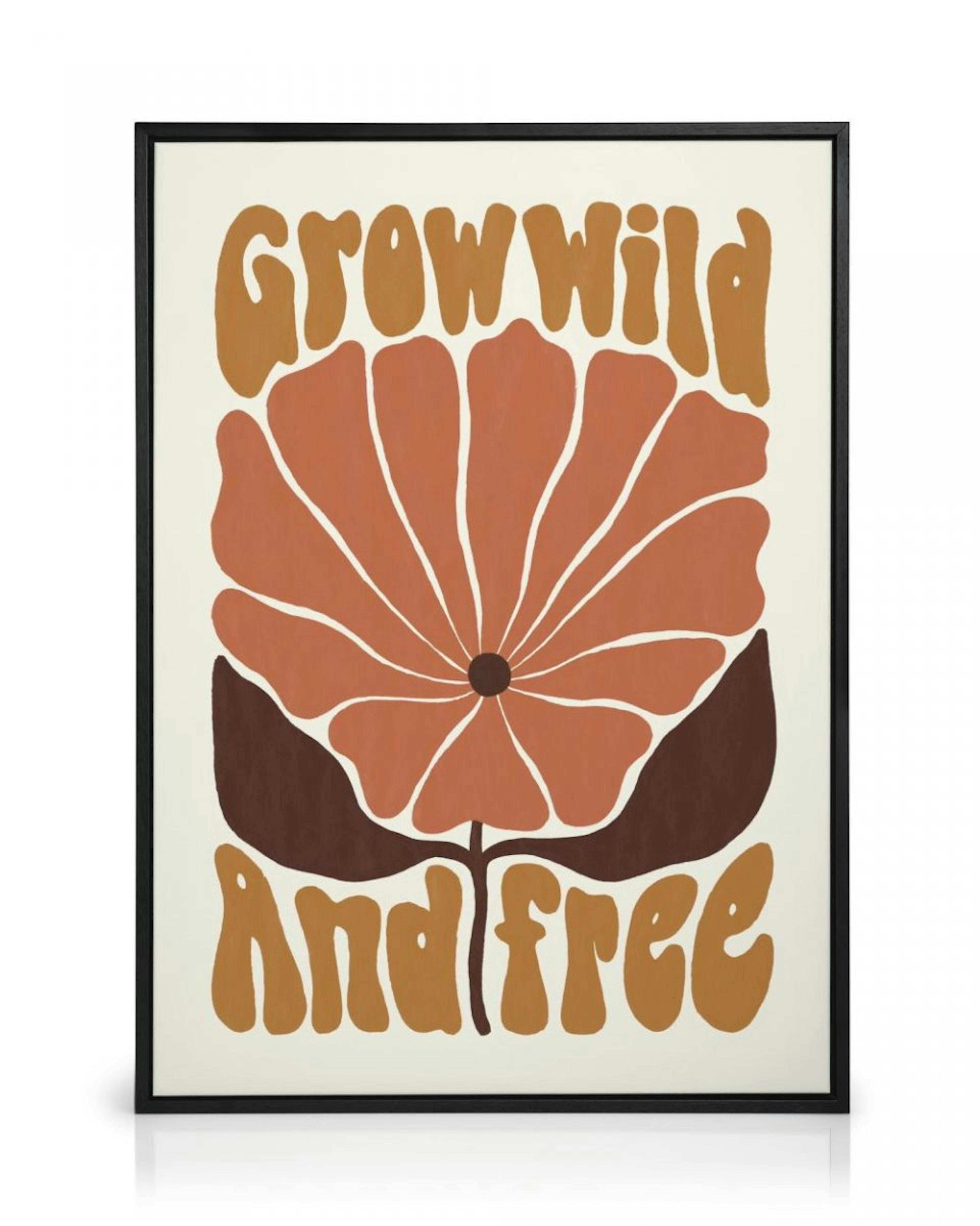 Grow Wild and Free Canvastavla