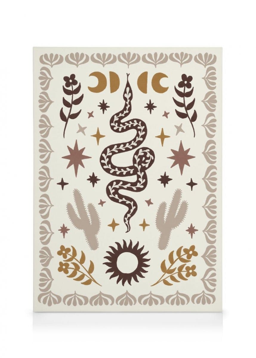 Canvas Prints Wild West Snake Canvas print (50x70 cm - Oak Frame)