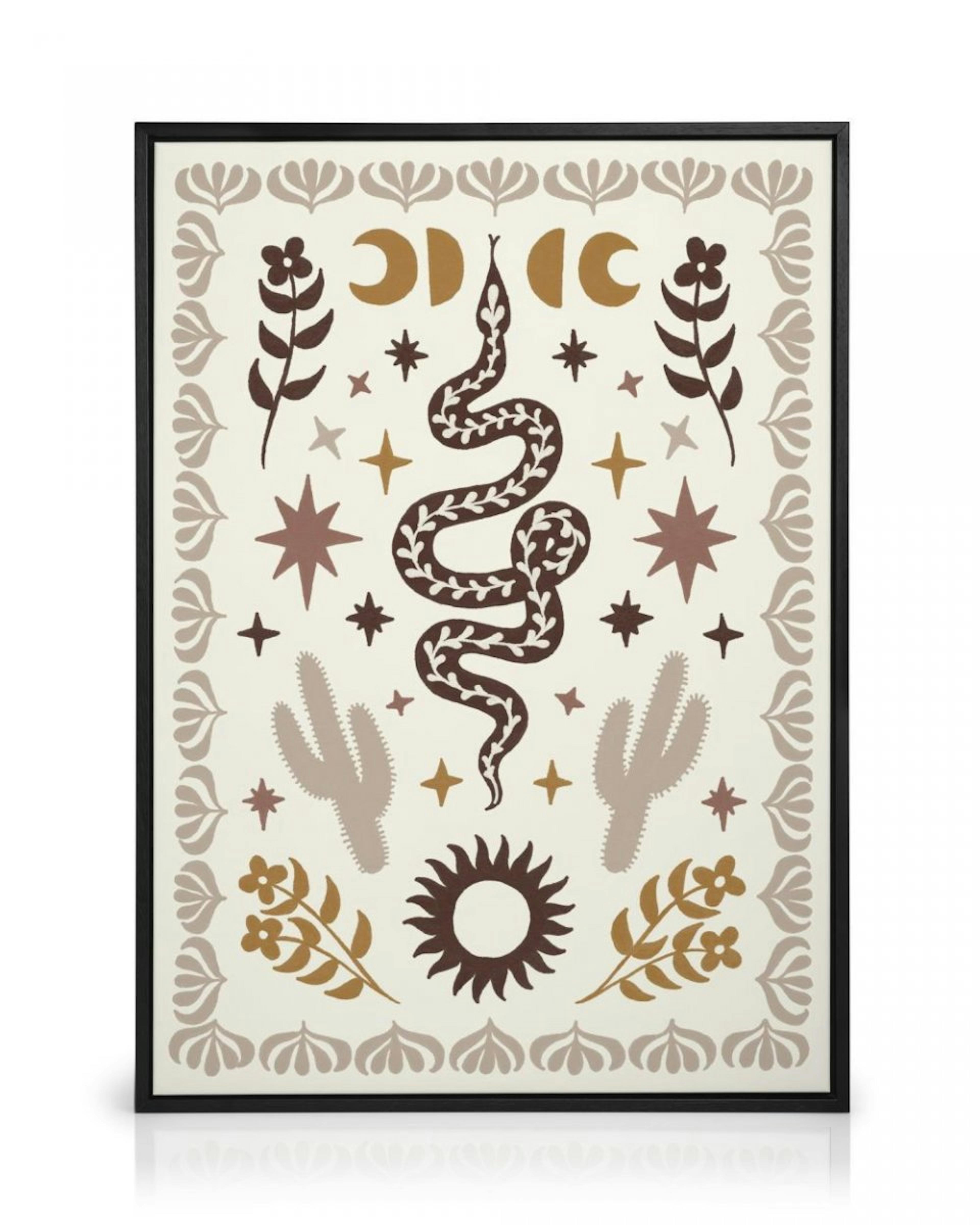 Wild West Snake Canvas print
