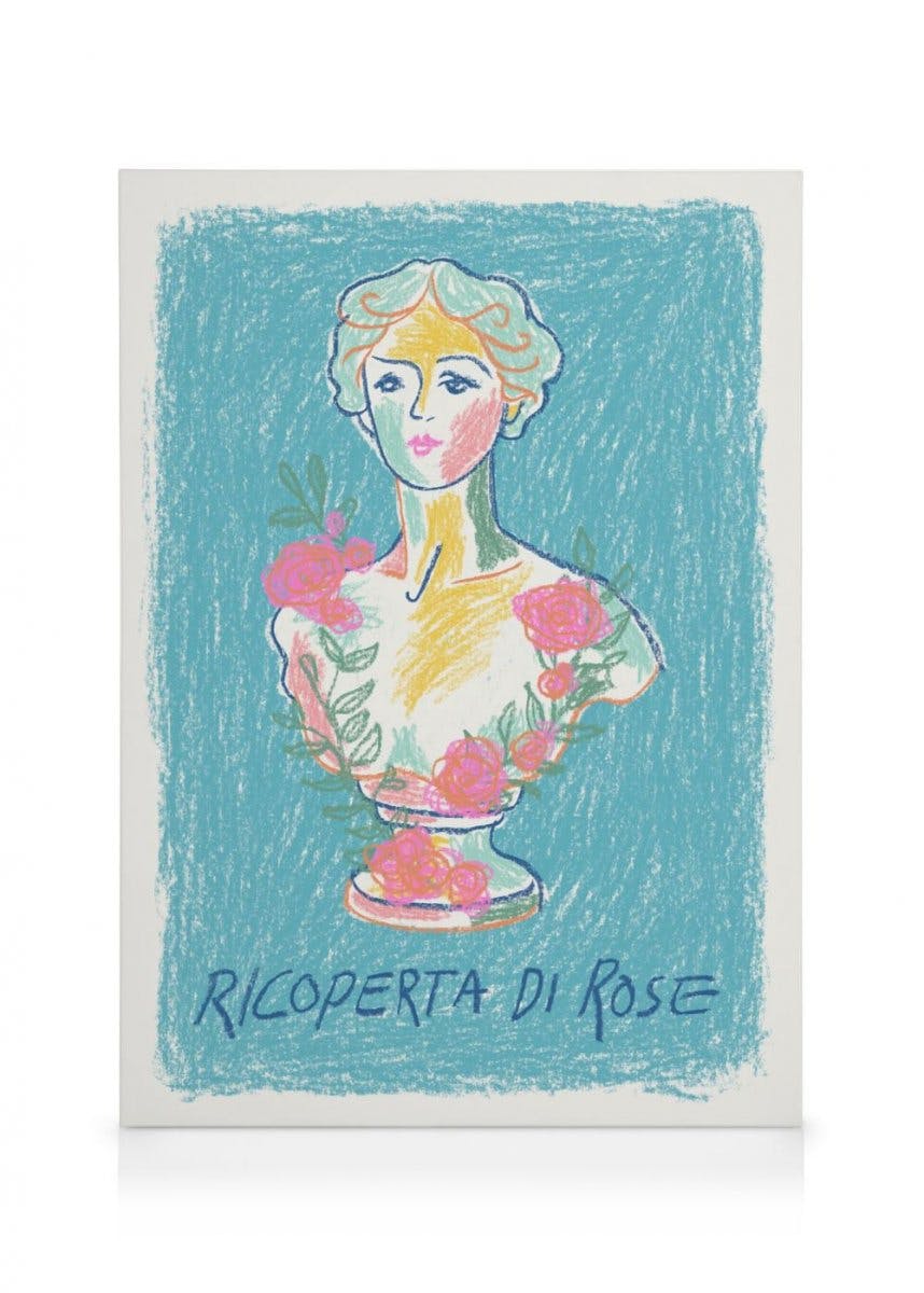 Canvas Schilderijen Covered in Roses Canvas (50x70 cm)