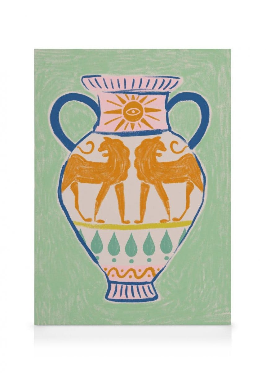 Obrazy na płótnie Antique Vase Obraz na płótnie (30x40 cm - Ramka dębowa)
