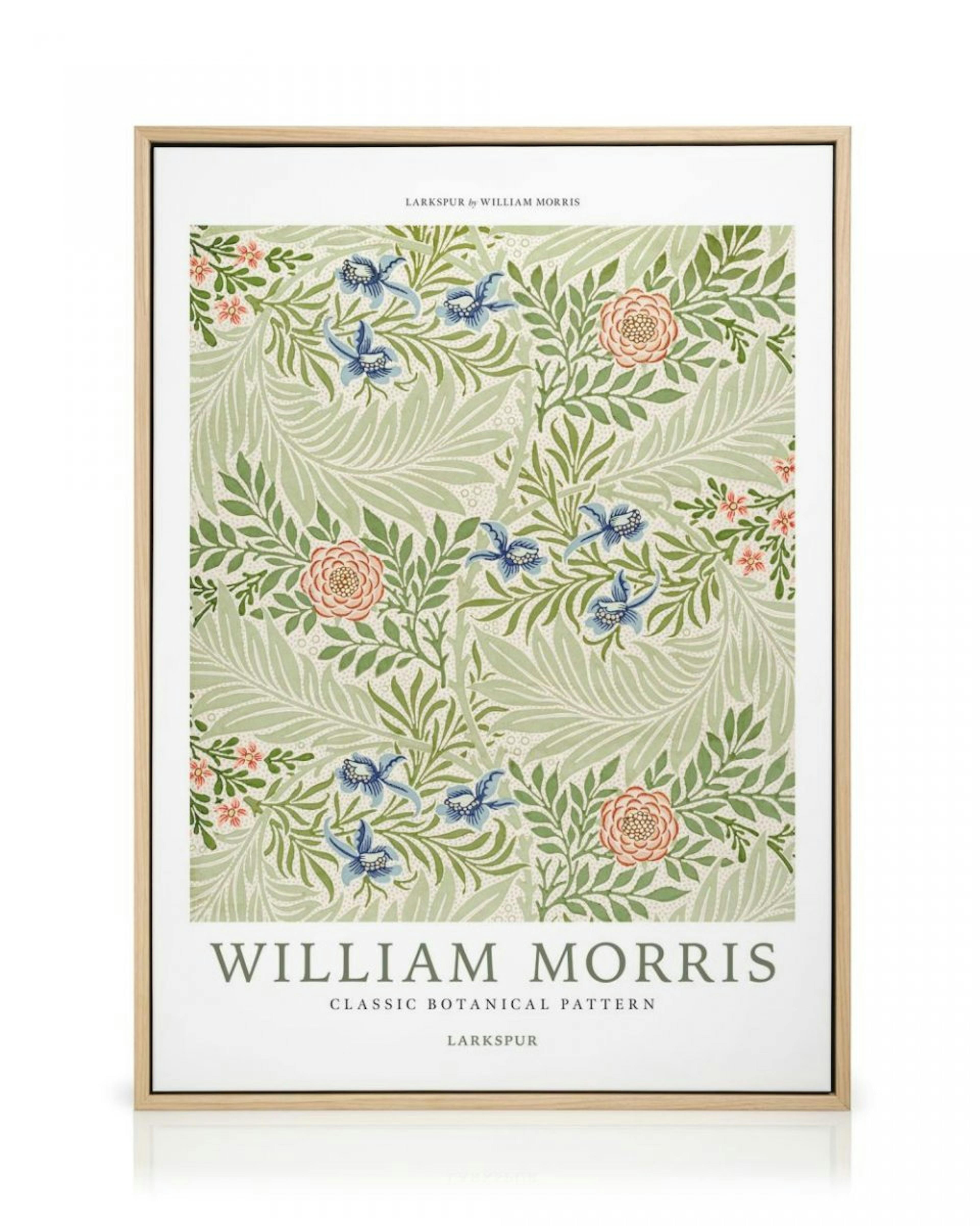 William Morris - Larkspur No4 Stampa su Tela