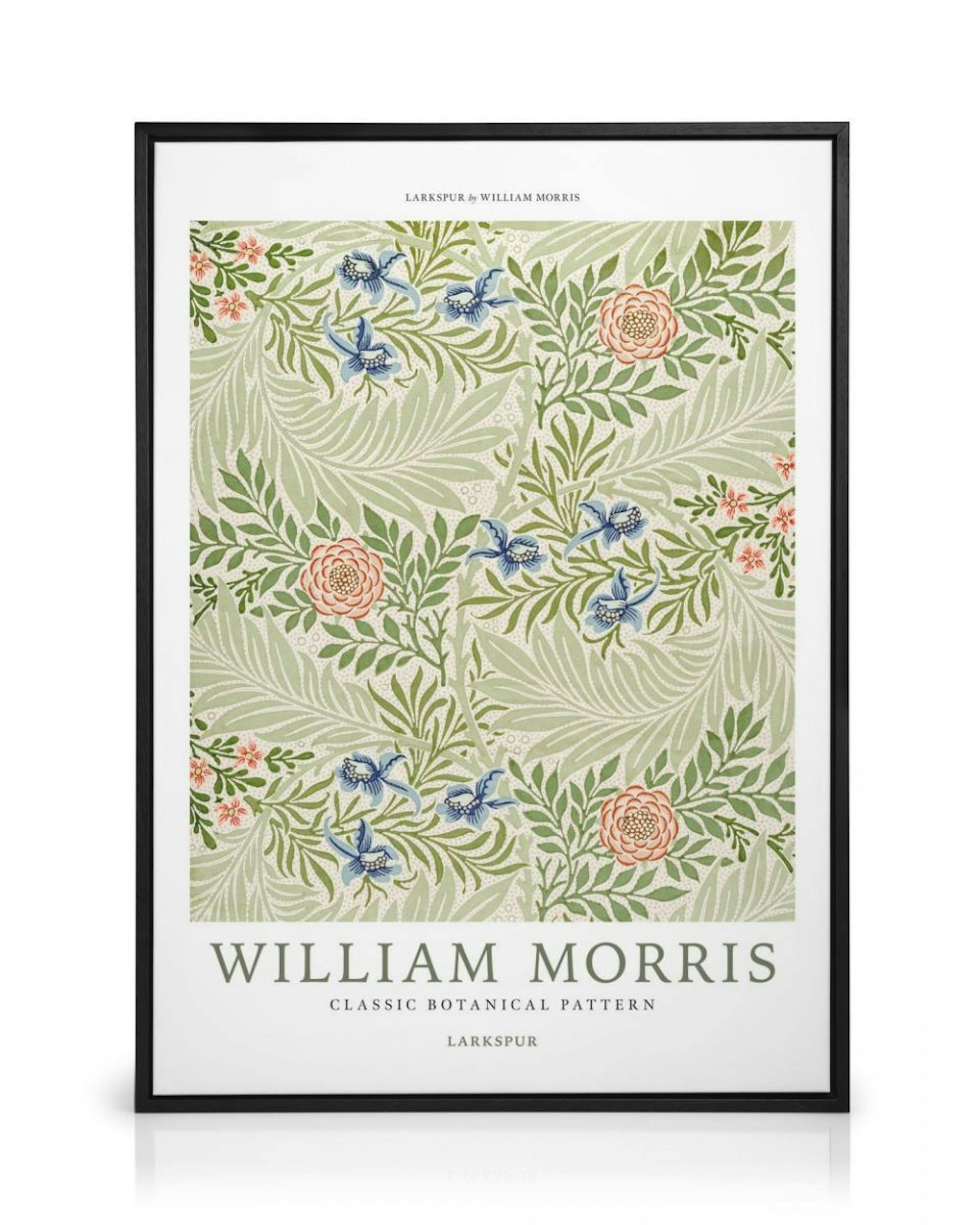 William Morris - Larkspur No4 Stampa su Tela