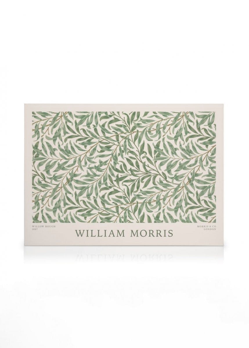 Obrazy na płótnie William Morris - Willow Bough Landscape Obraz na płótnie (70x100 cm - Ramka dębowa)