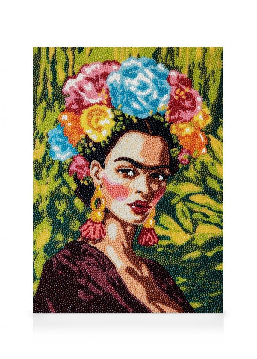 Obrazy na płótnie Candy Garden - Frida Kahlo Obraz na płótnie (50x70 cm - Czarna ramka)