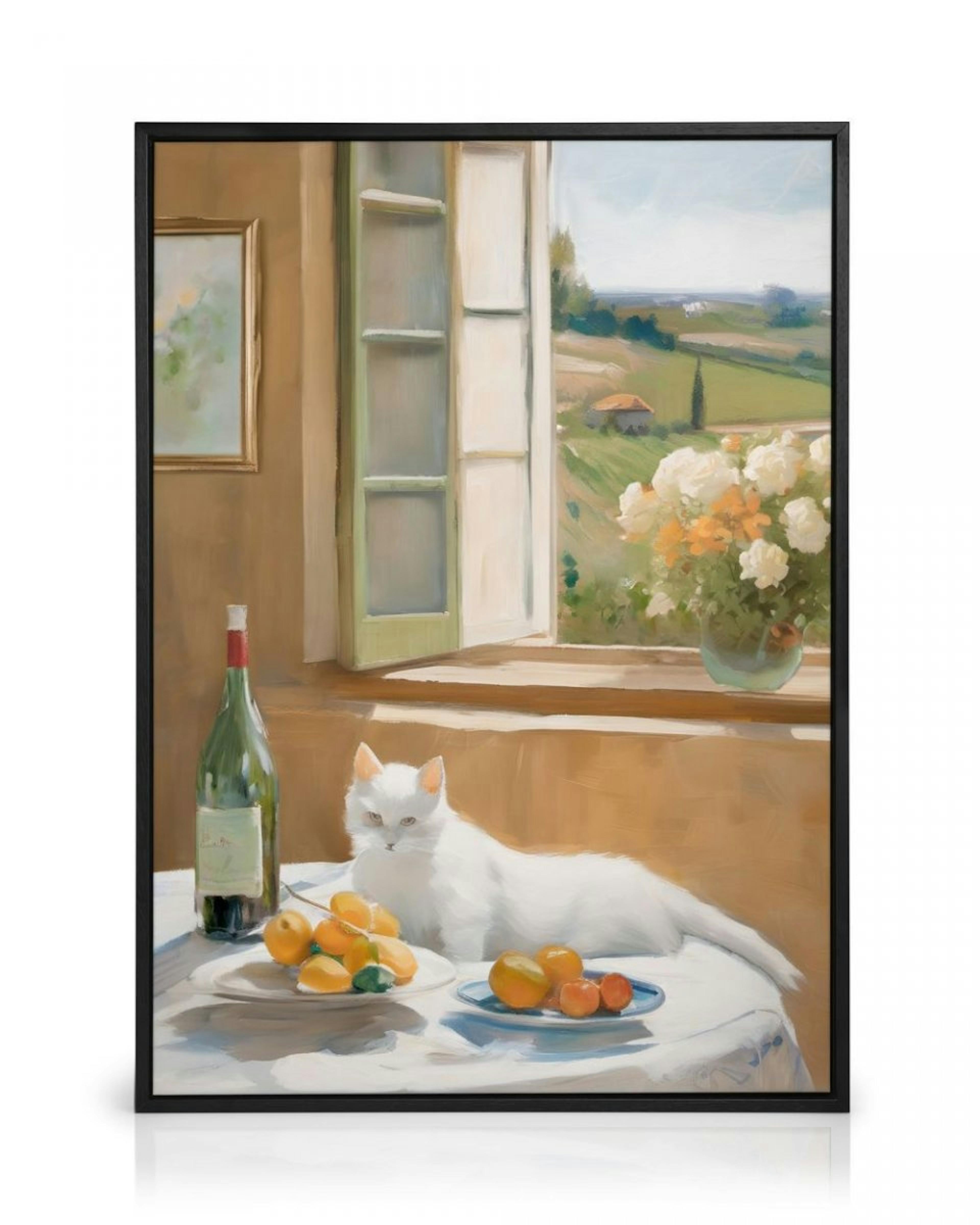 Still Life Cat Canvas