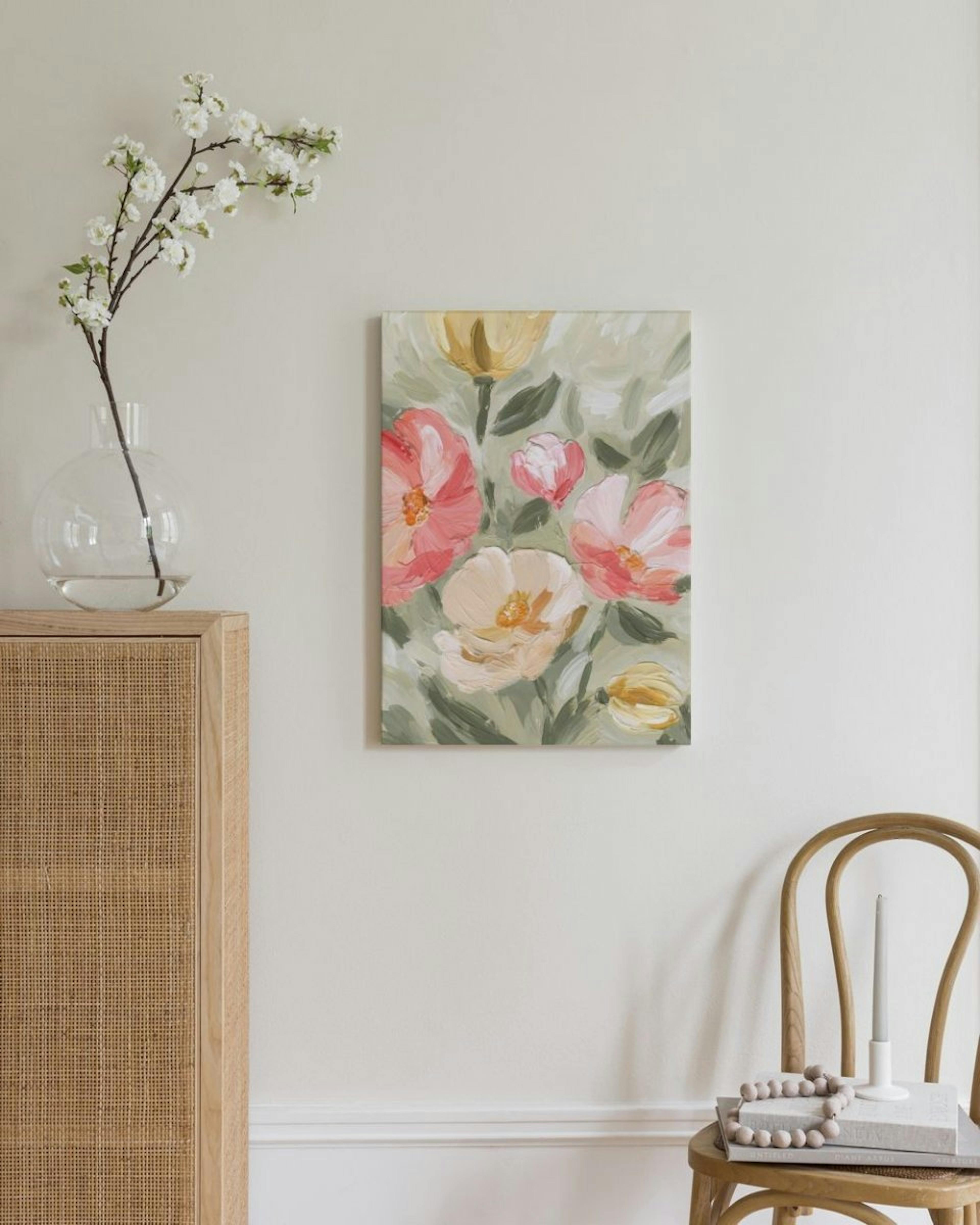 Painted Blossom No1 Leinwandbild