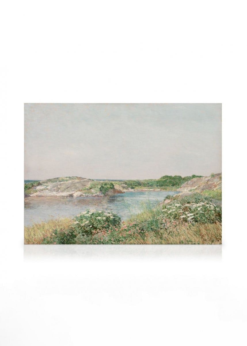 Canvastavlor Frederick Childe Hassam - The Little Pond, Appledore Canvastavla (30x40 cm - Ekram)