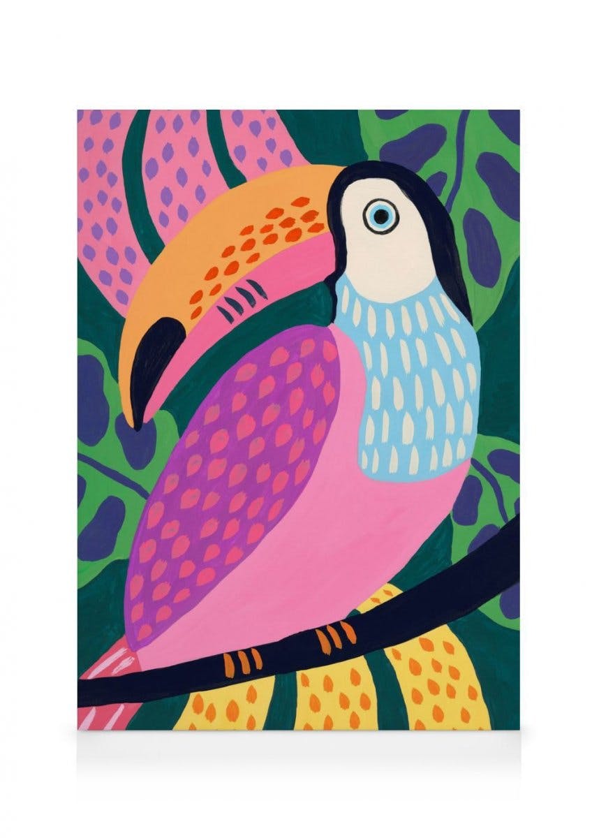 Canvastavlor Colorful Toucan Canvastavla (30x40 cm - Ekram)