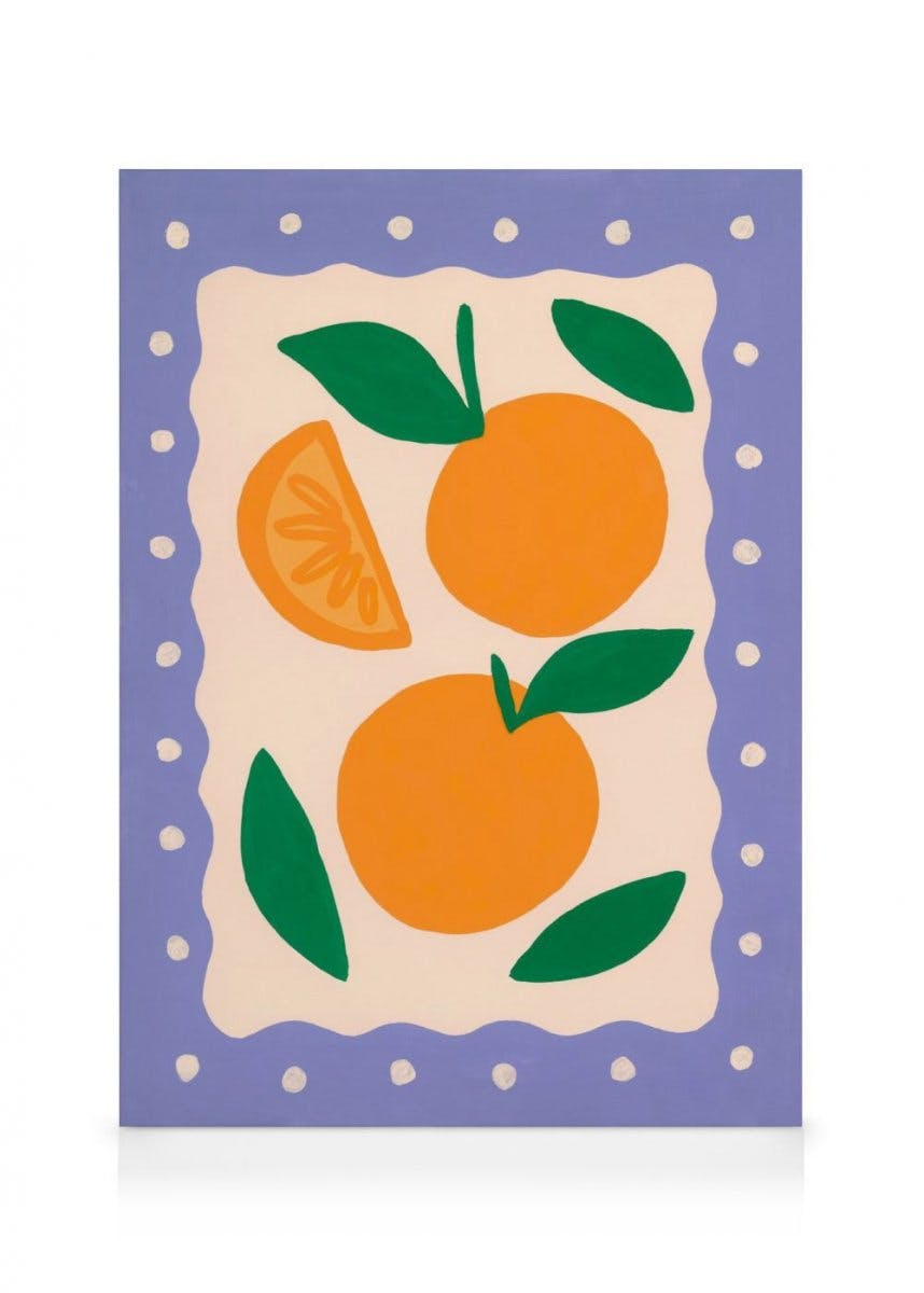Canvas Prints Popping Oranges Canvas (30x40 cm)