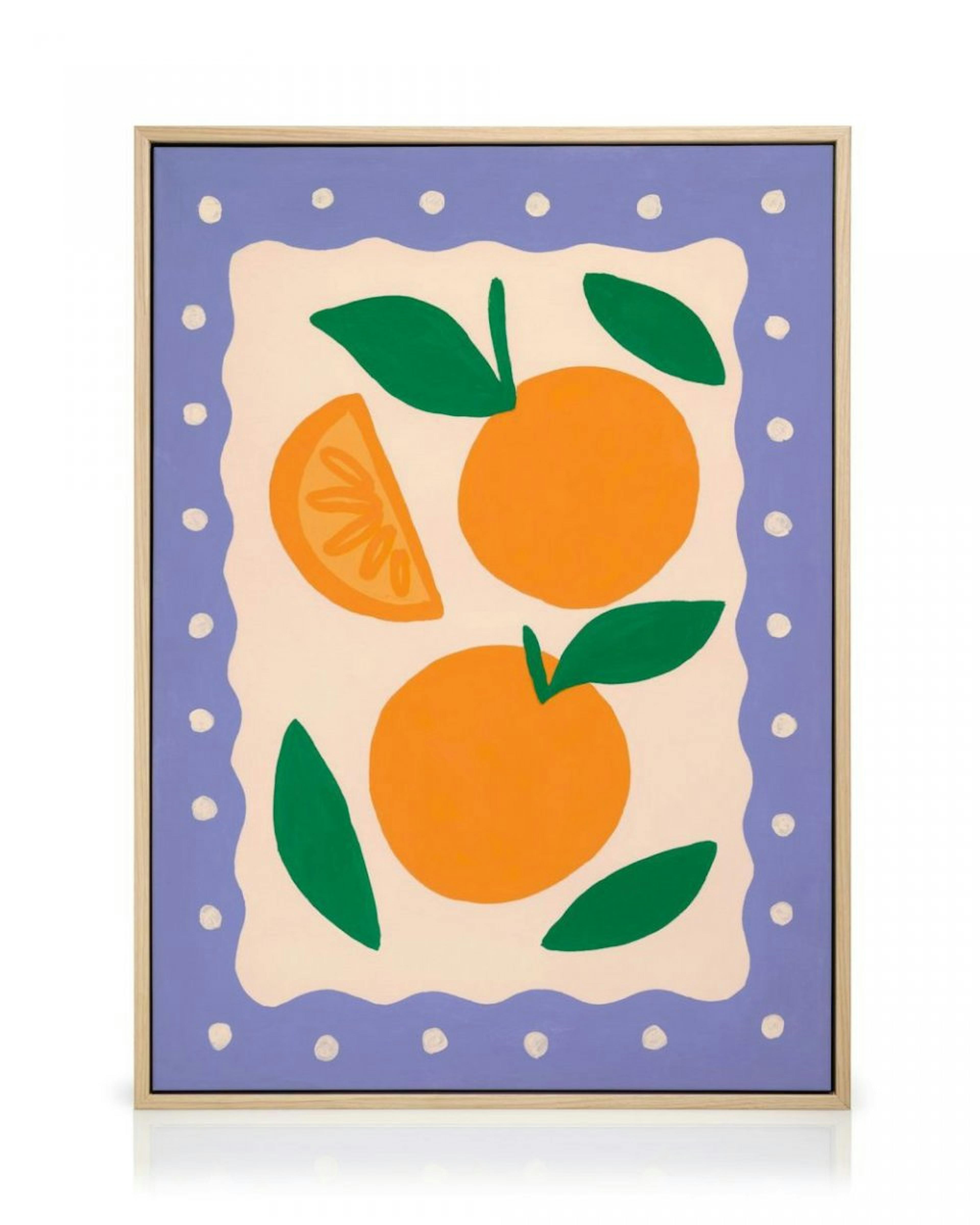 Popping Oranges Canvas