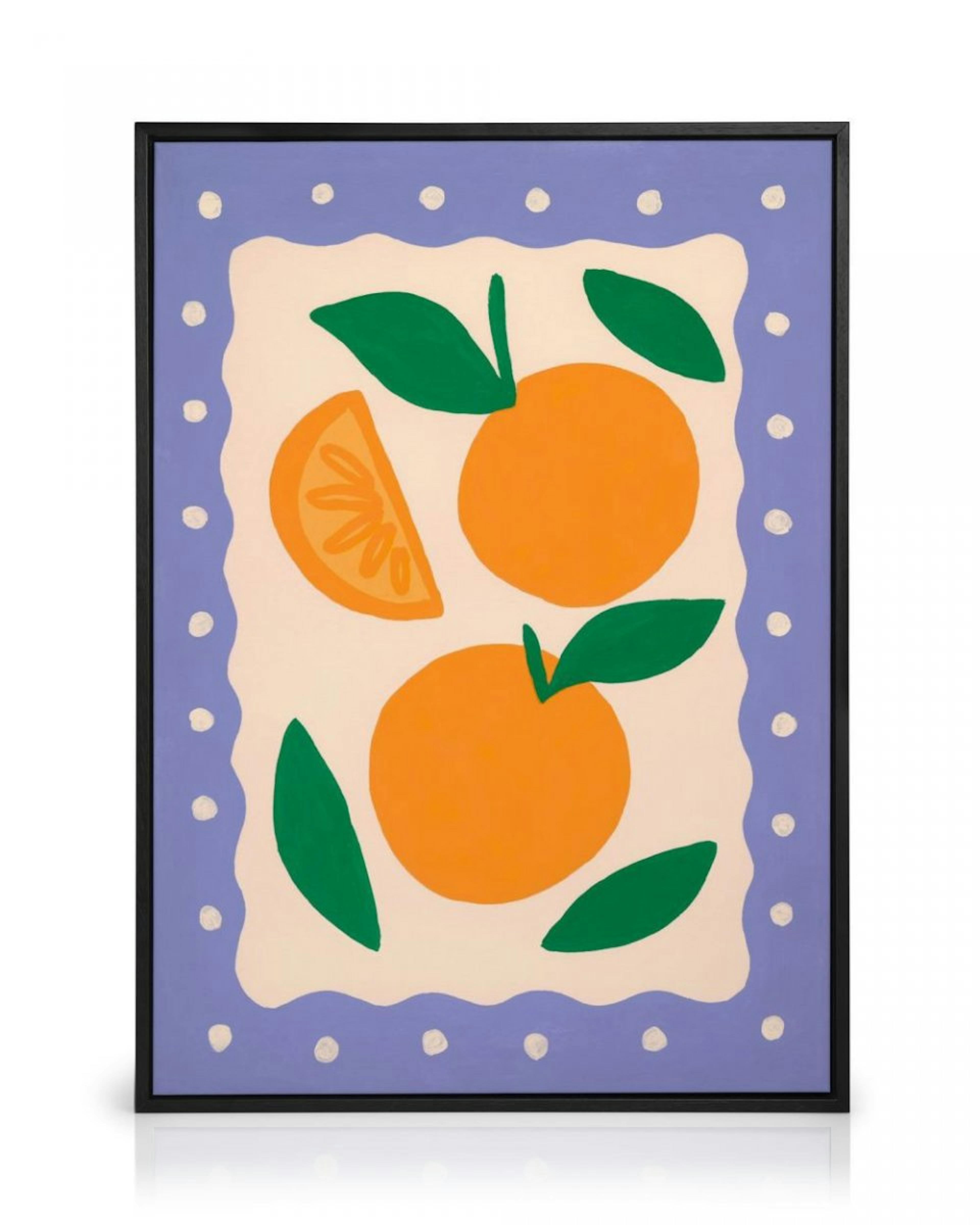 Popping Oranges Canvas