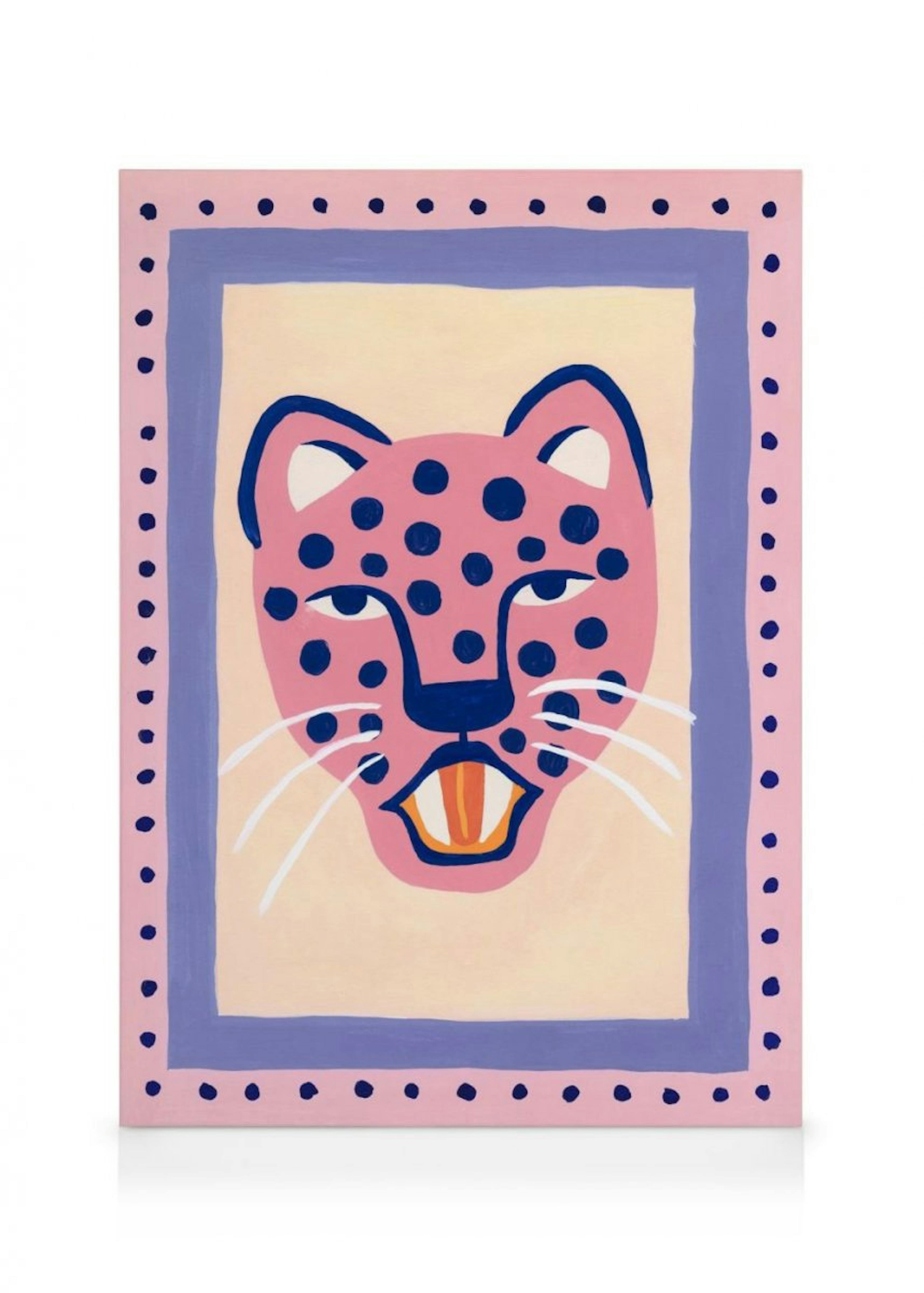 Pink Cheetah Lienzo