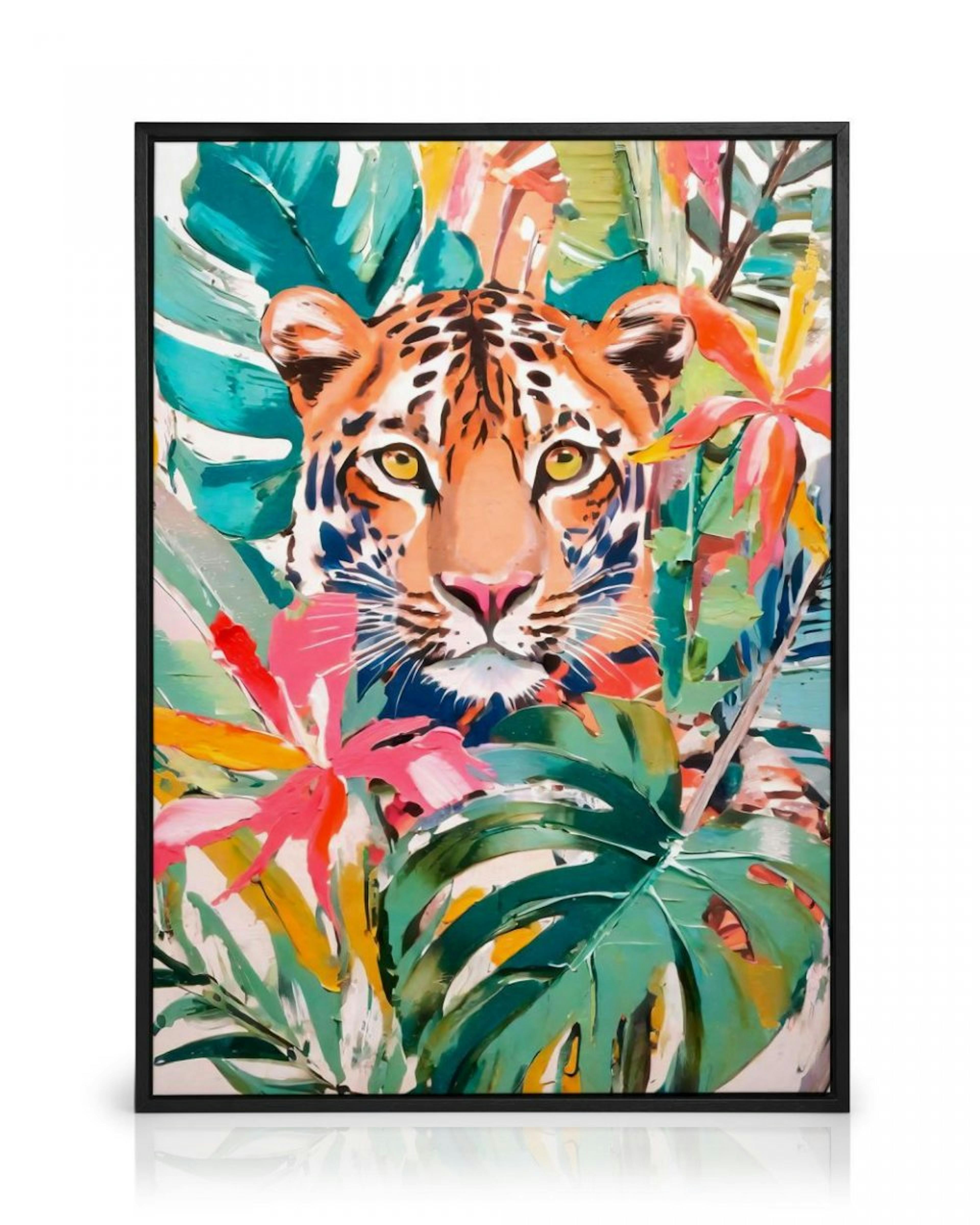 Tropical Tiger Leinwandbild