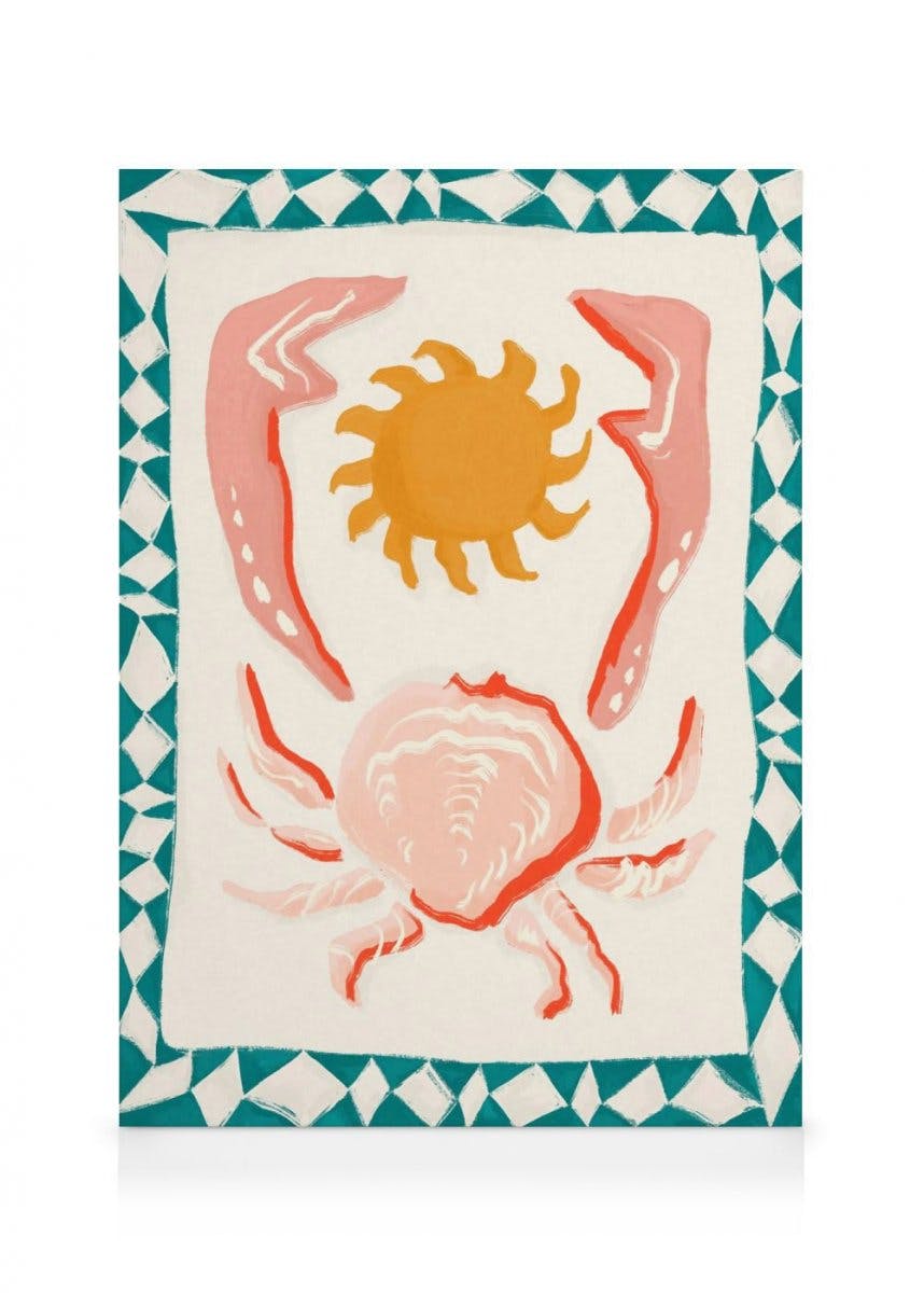Obrazy na płótnie Sun Crab Obraz na płótnie (30x40 cm - Ramka dębowa)