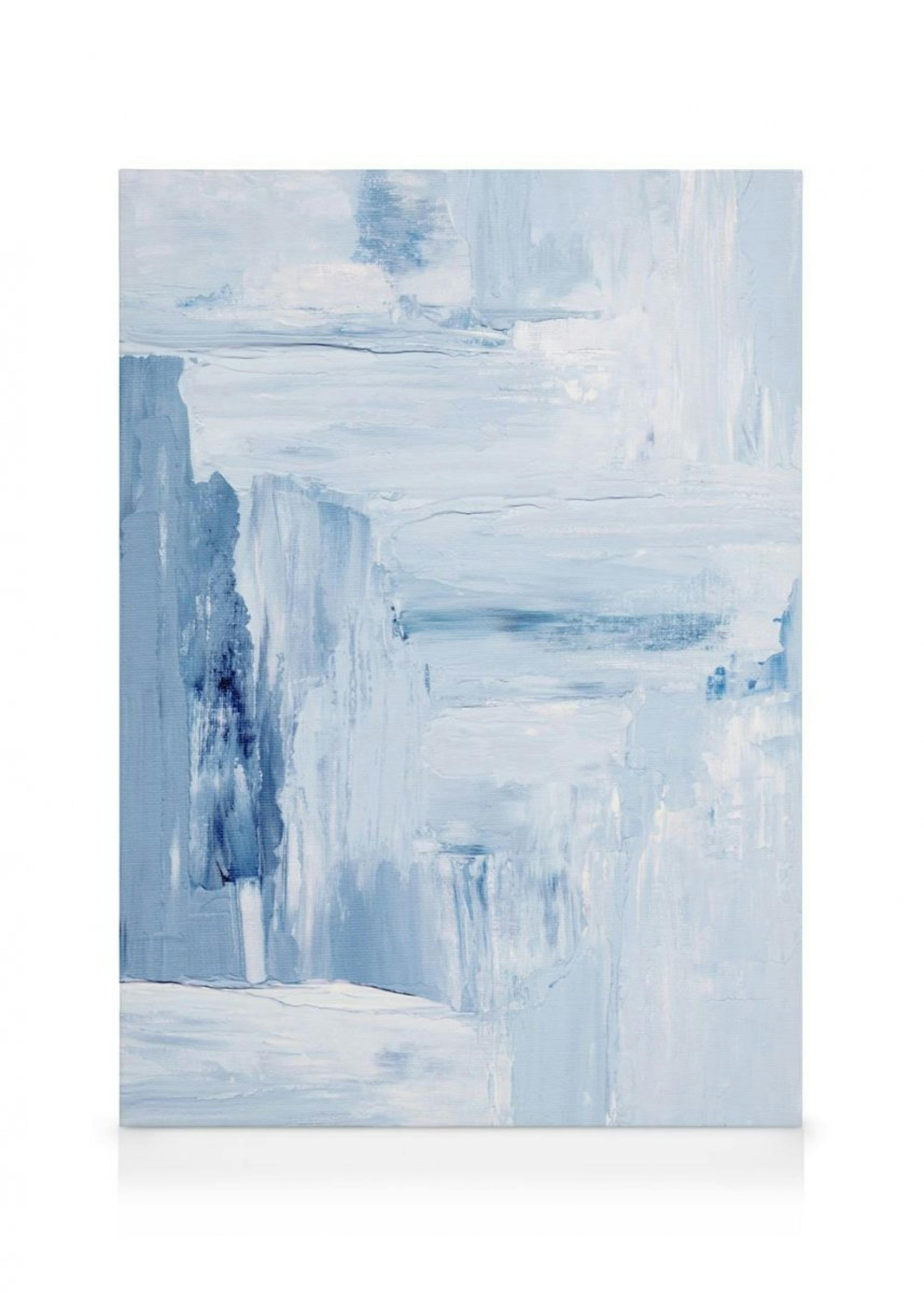 Blue Abstract Painting Leinwandbild 0