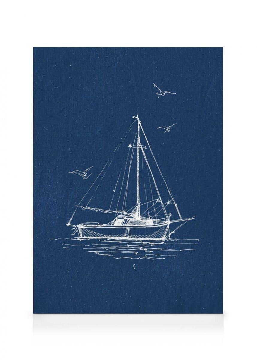 Obrazy na płótnie The Sailboat Obraz na płótnie (30x40 cm)