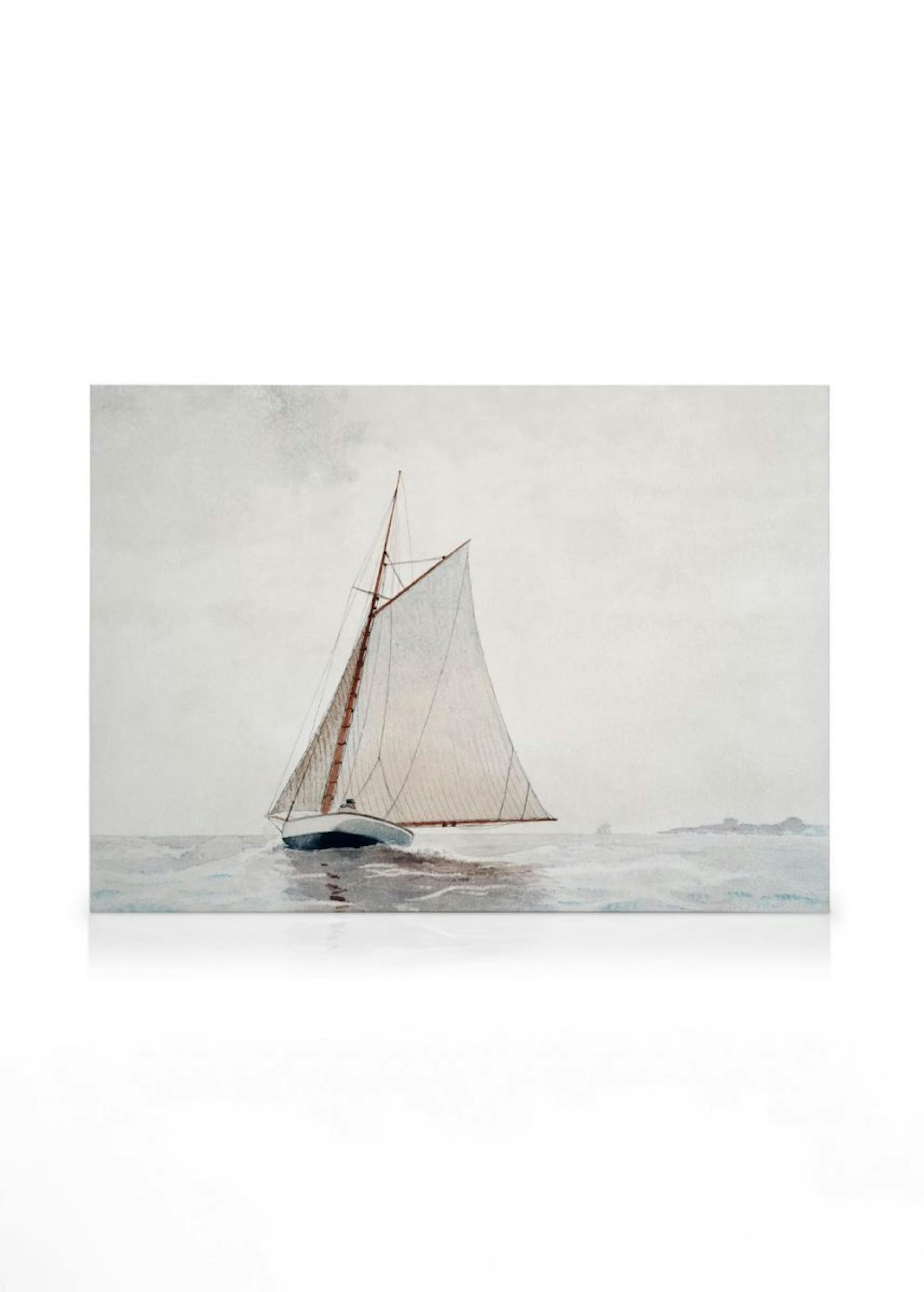 Winslow Homer - Sailing off Gloucester Toile