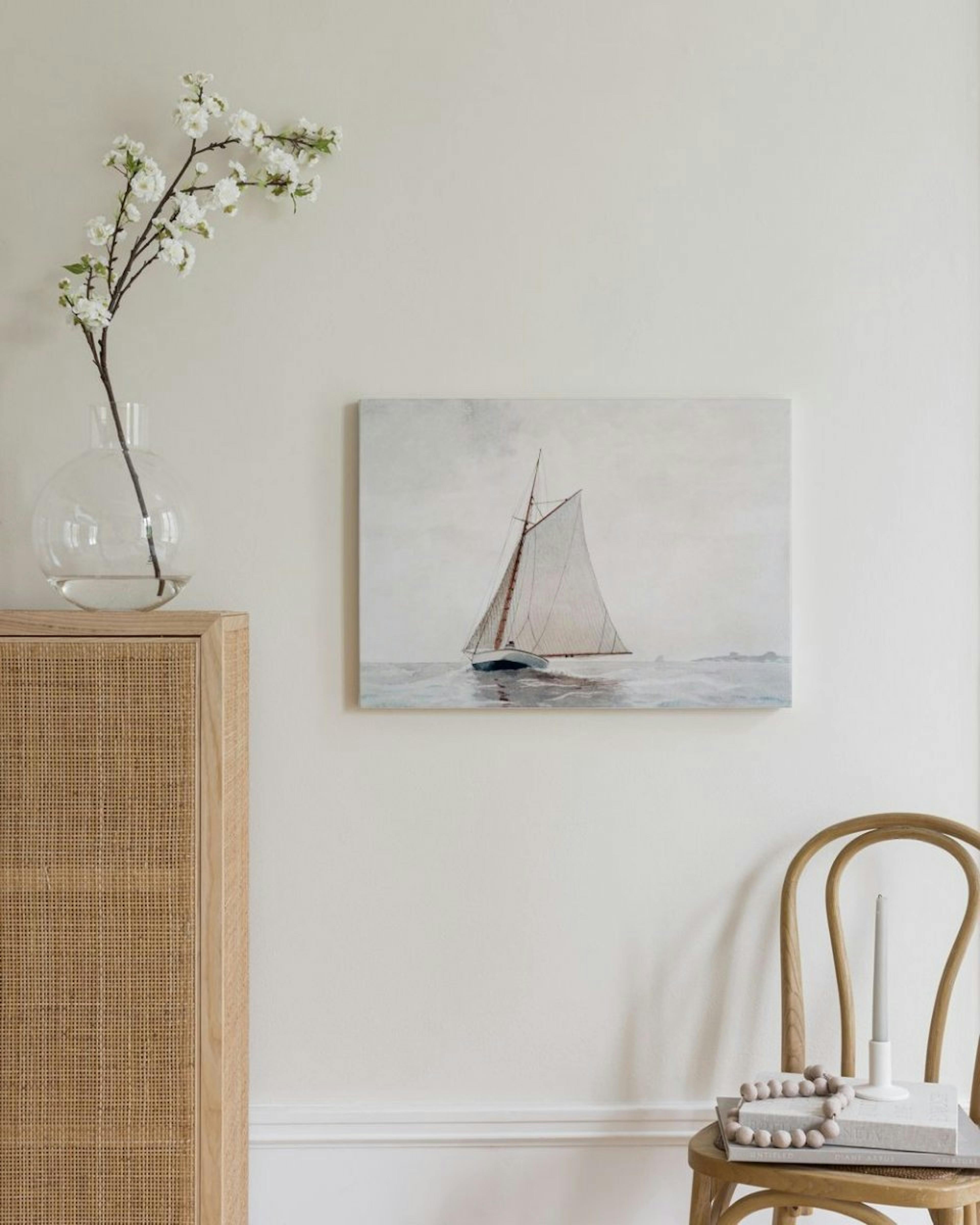 Winslow Homer - Sailing off Gloucester Leinwandbild