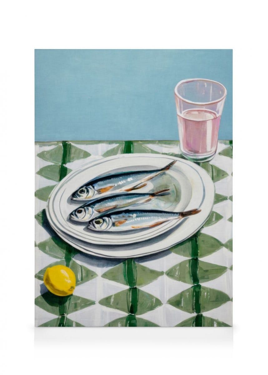 Sardine Trio Stampa su Tela (30x40 cm)- Cucina