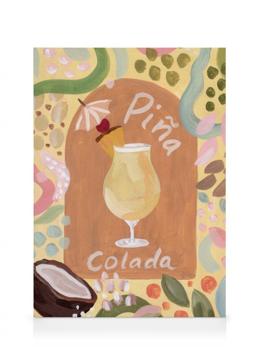 Canvas Prints One Piña Colada, Please Canvas (50x70 cm - Oak Frame)