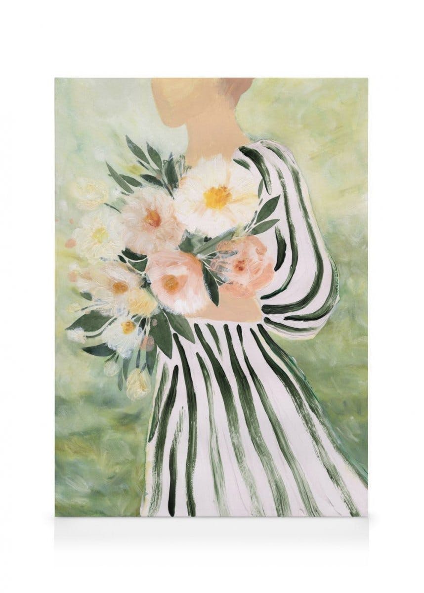 Canvas Prints Botanical Female Canvas (30x40 cm)