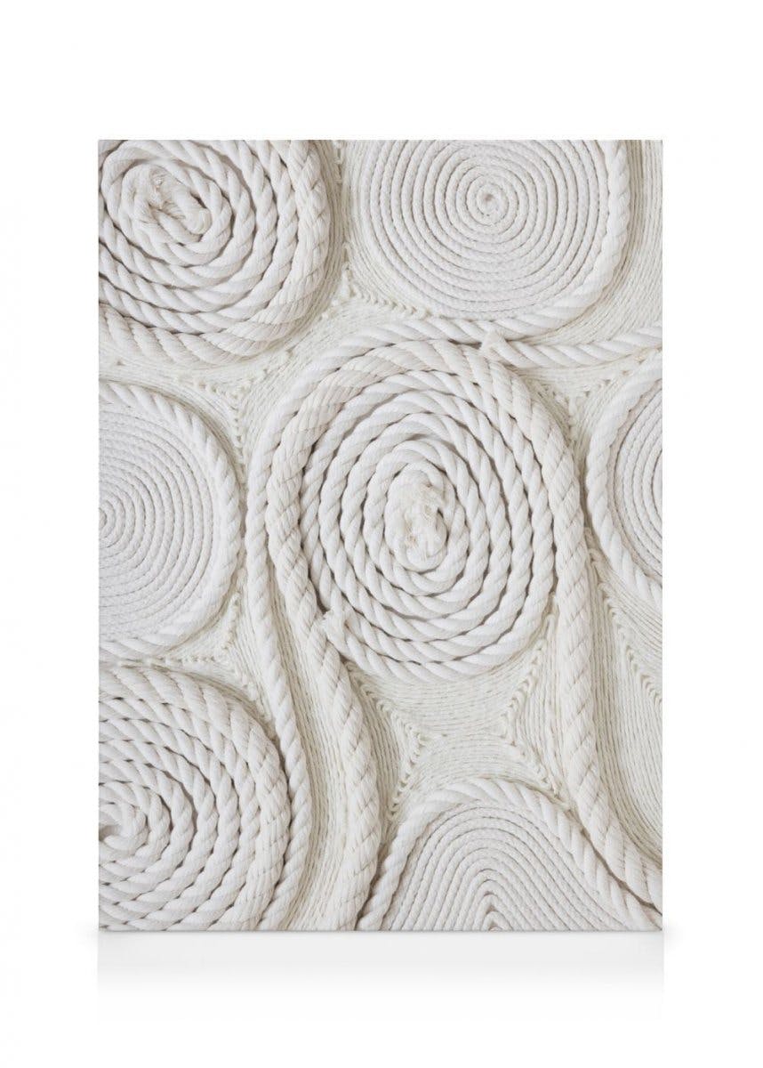 Canvas Prints Shapes of Ropes Canvas (50x70 cm - Black Frame)