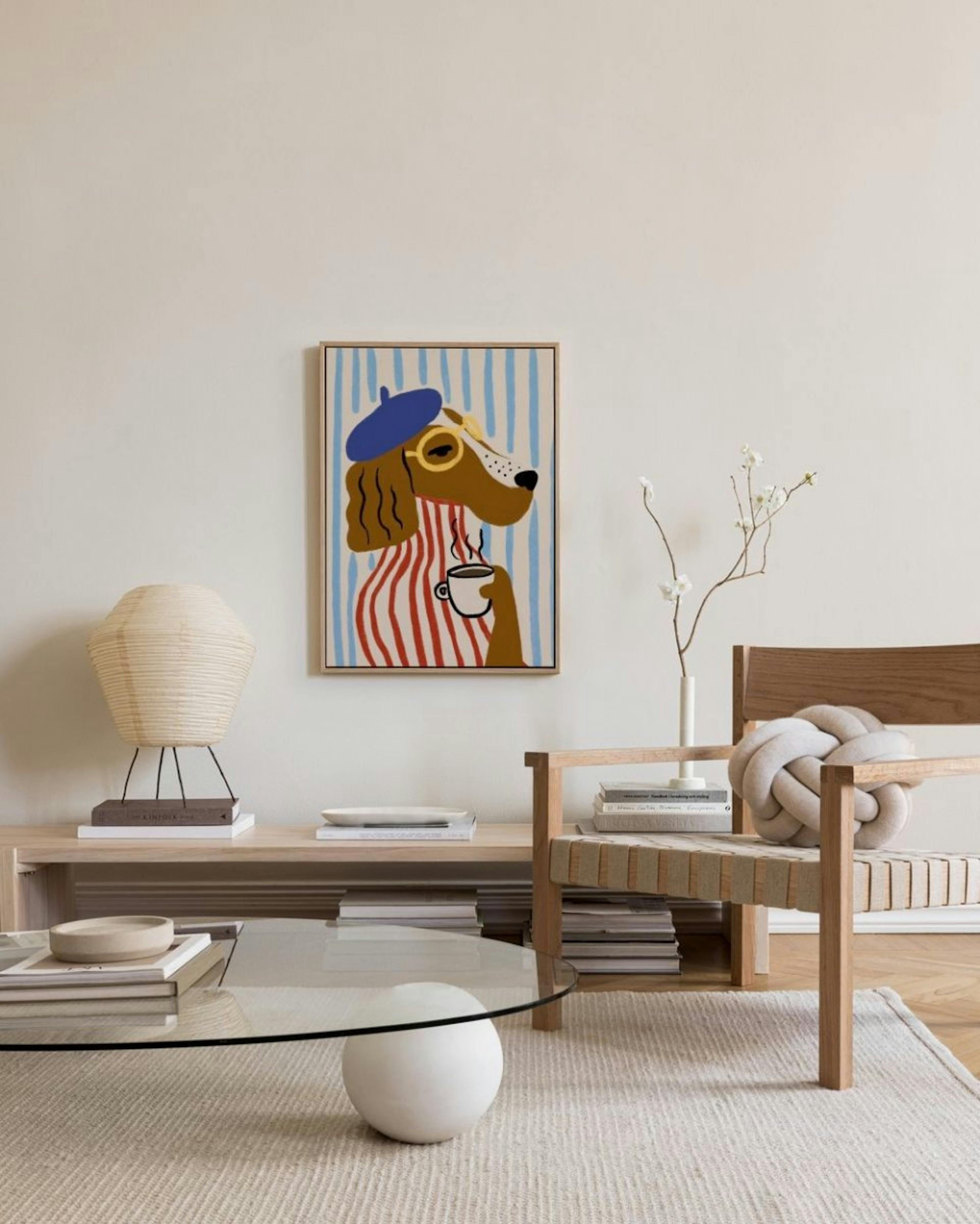 Sophisticated Dog Canvas