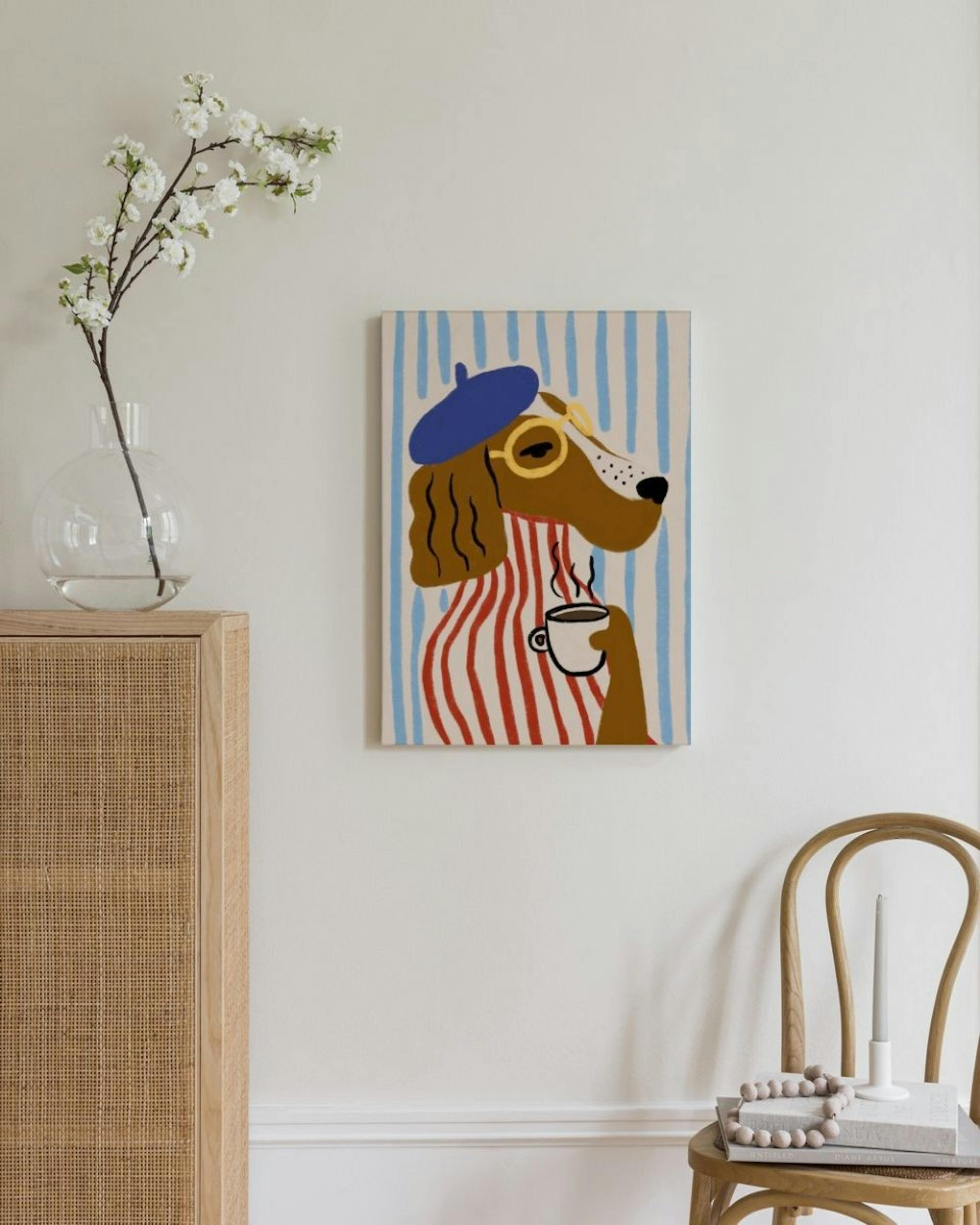 Sophisticated Dog Canvas