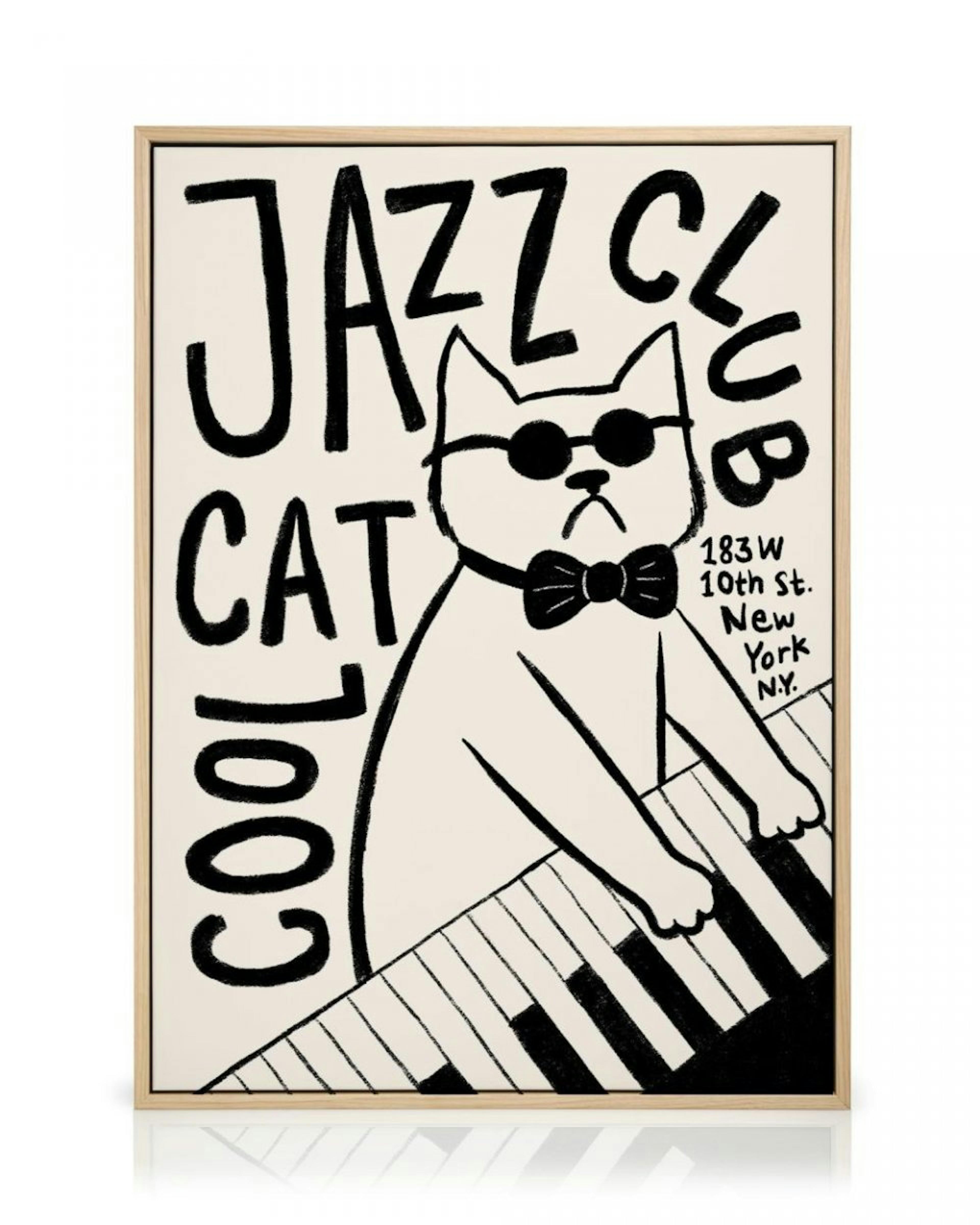Cool Cat Jazz Club Canvastavla