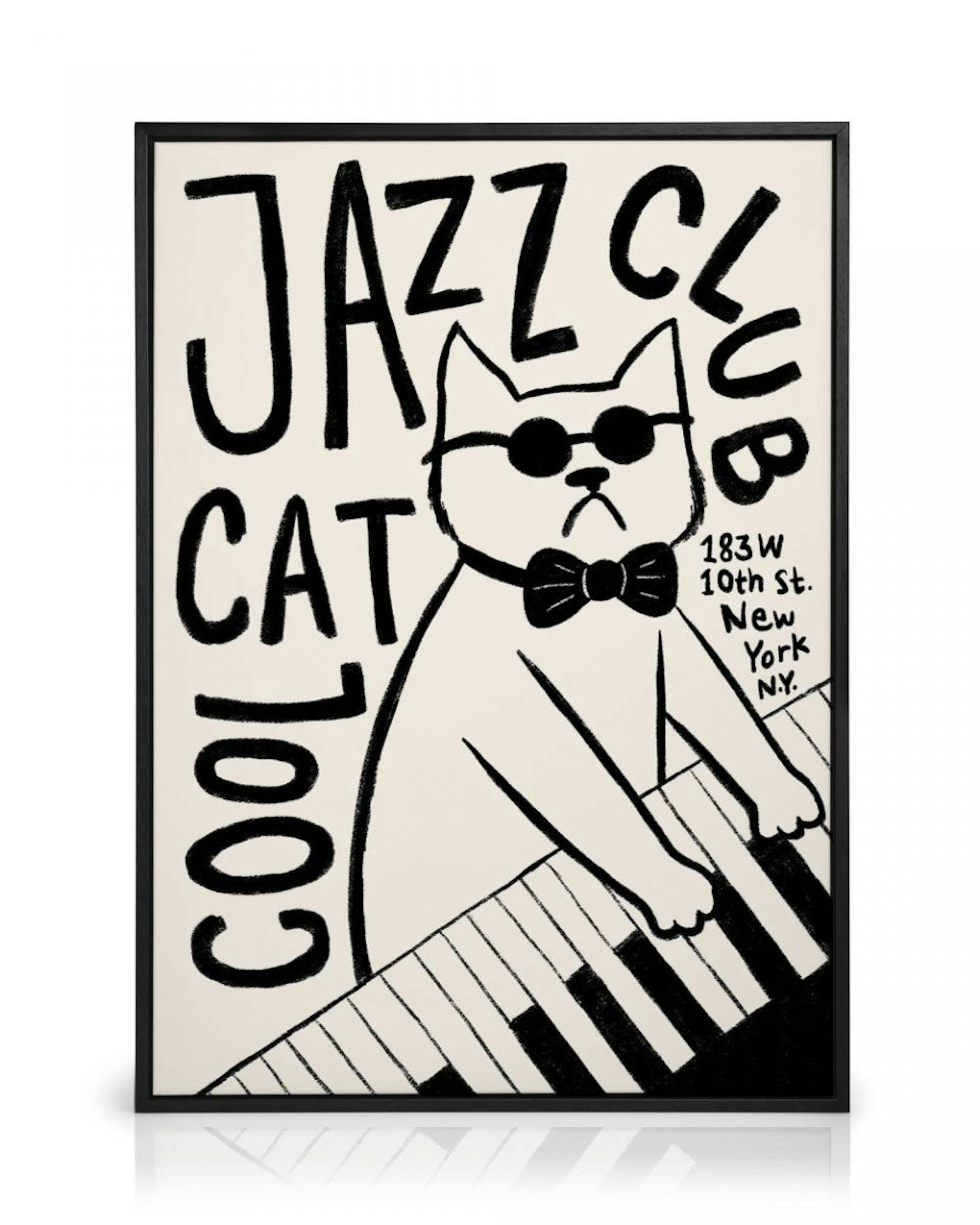 Cool Cat Jazz Club Stampa su Tela